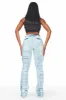 Zariyah Light Wash Stacked Flare Jean sold by Rockstar Original