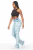 Zariyah Light Wash Stacked Flare Jean sold by Rockstar Original