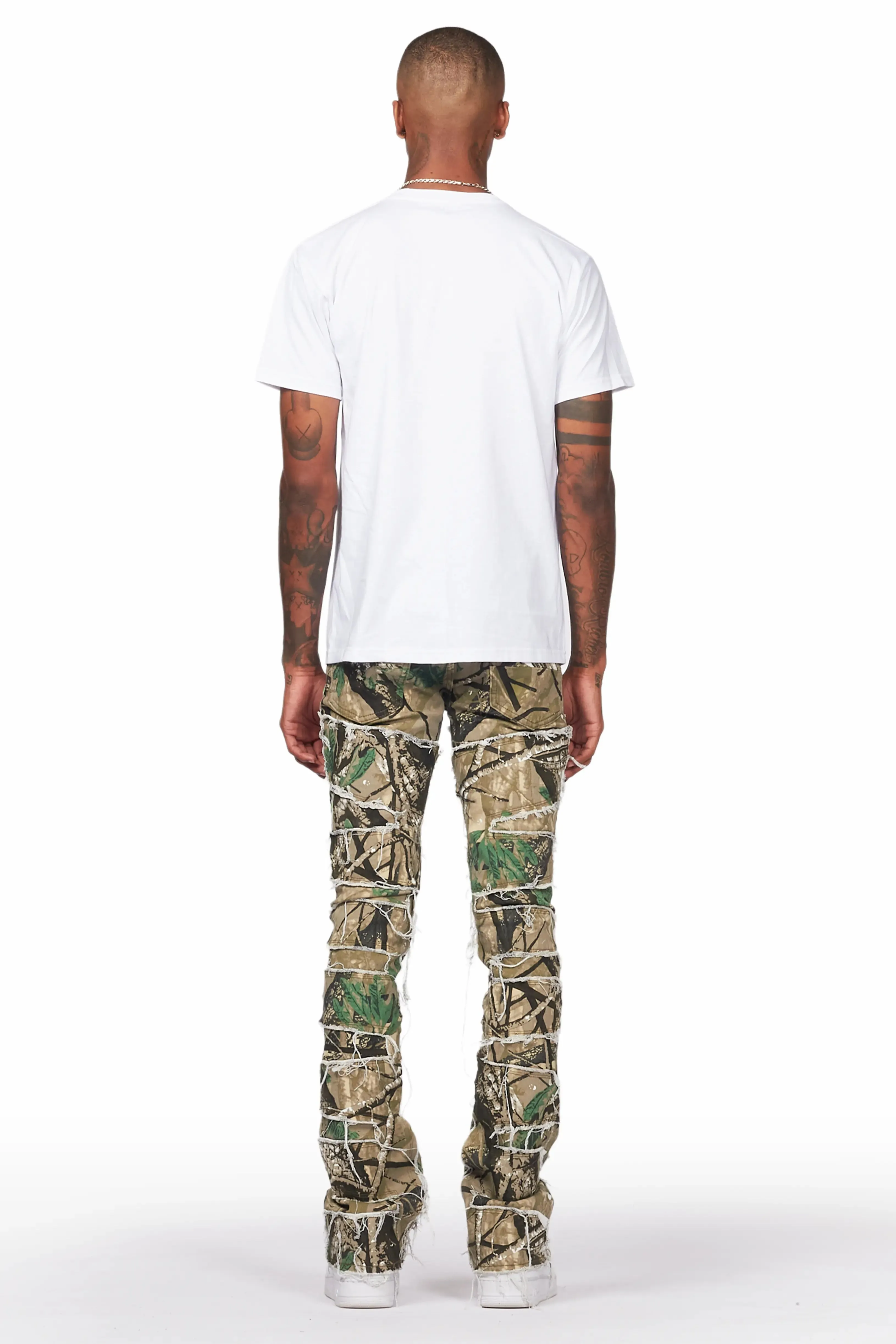 Egras Tree Camo Painter Stacked Flare Jean sold by Rockstar Original product image thumbnail 5