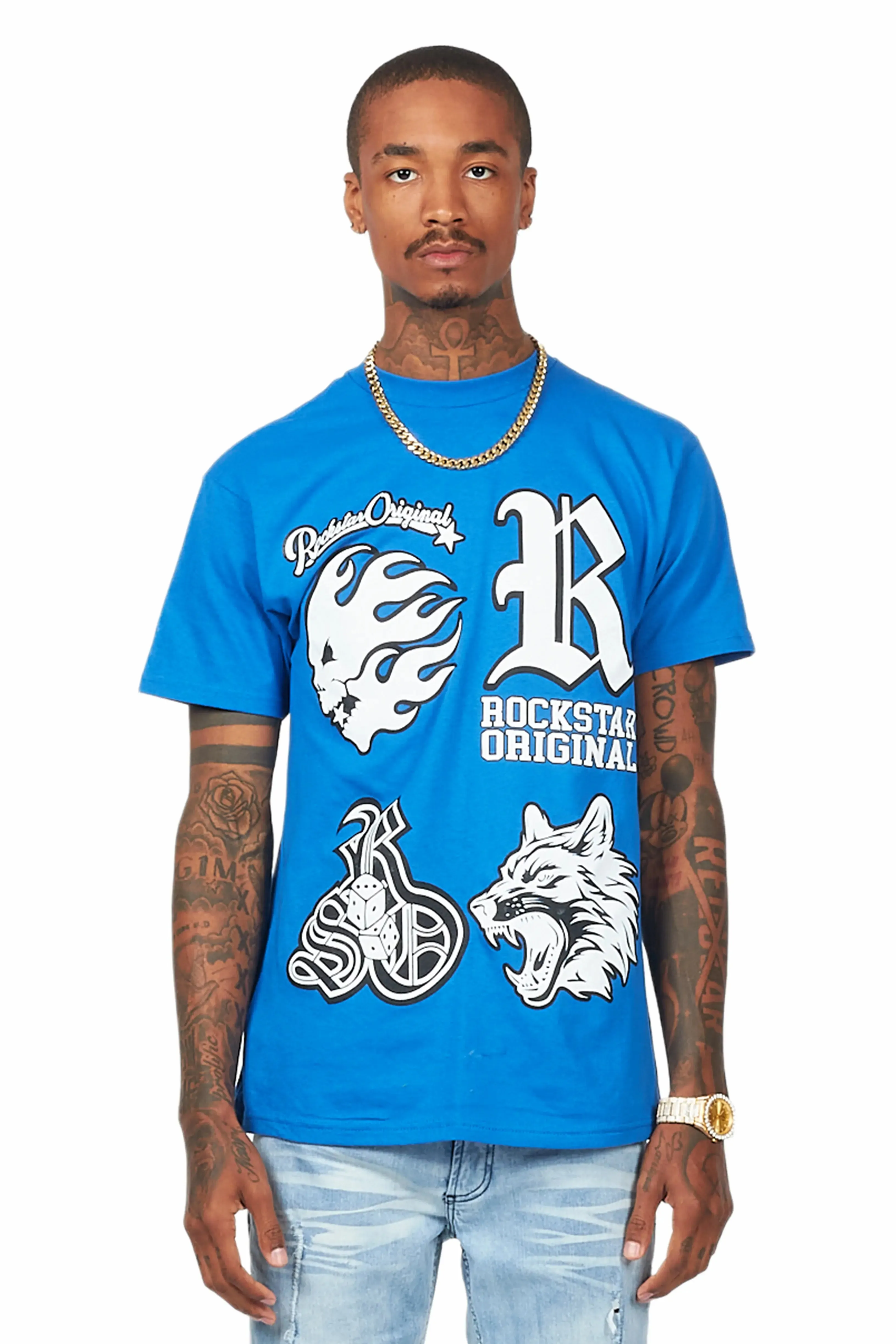 Fagan Royal Blue Graphic T-Shirt sold by Rockstar Original