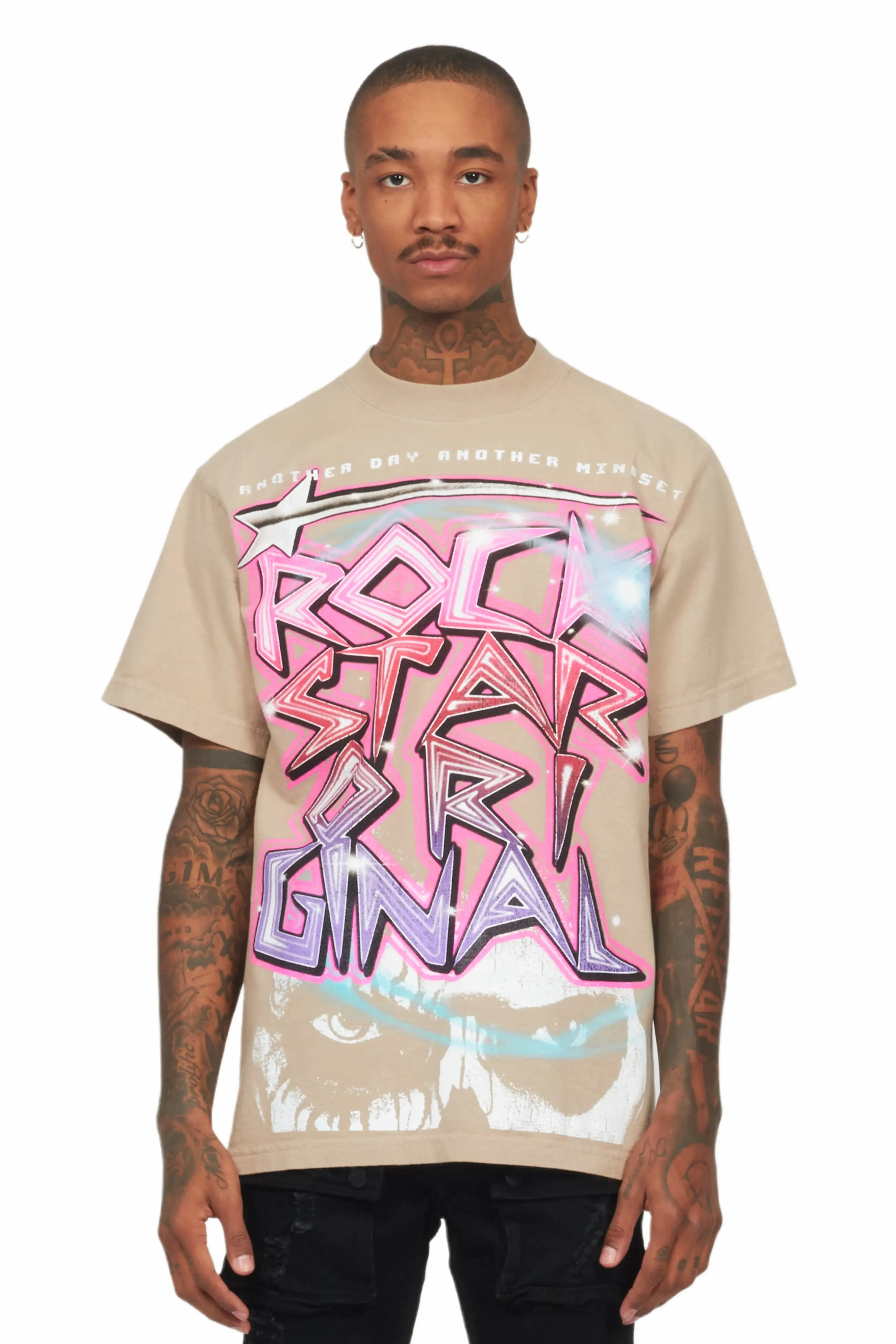Krog Oatmeal Oversized Graphic T-Shirt sold by Rockstar Original