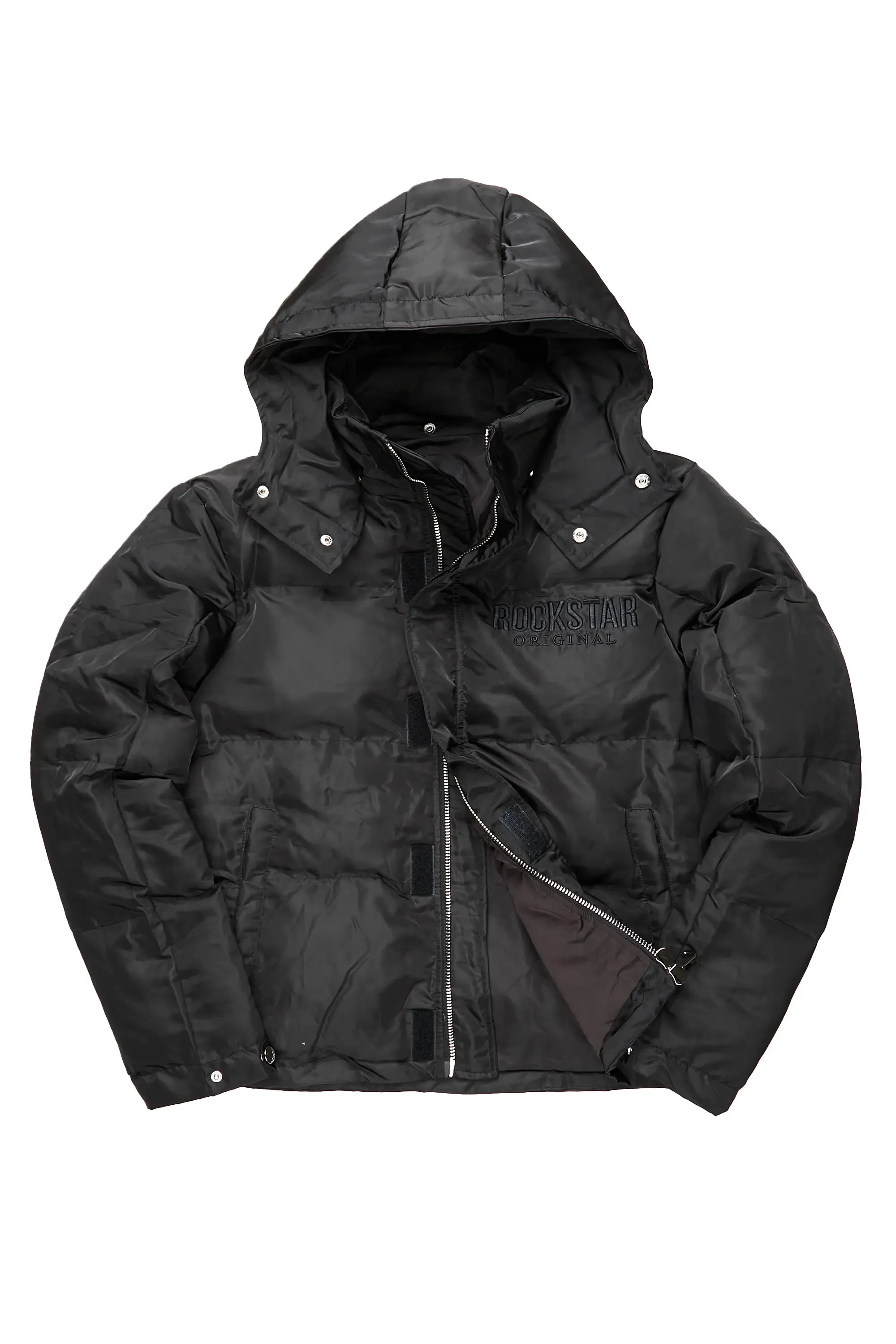 Brynn Black Puffer Jacket sold by Rockstar Original product image thumbnail 3