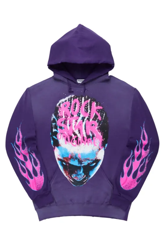 Marielos Purple Oversized Hoodie sold by Rockstar Original