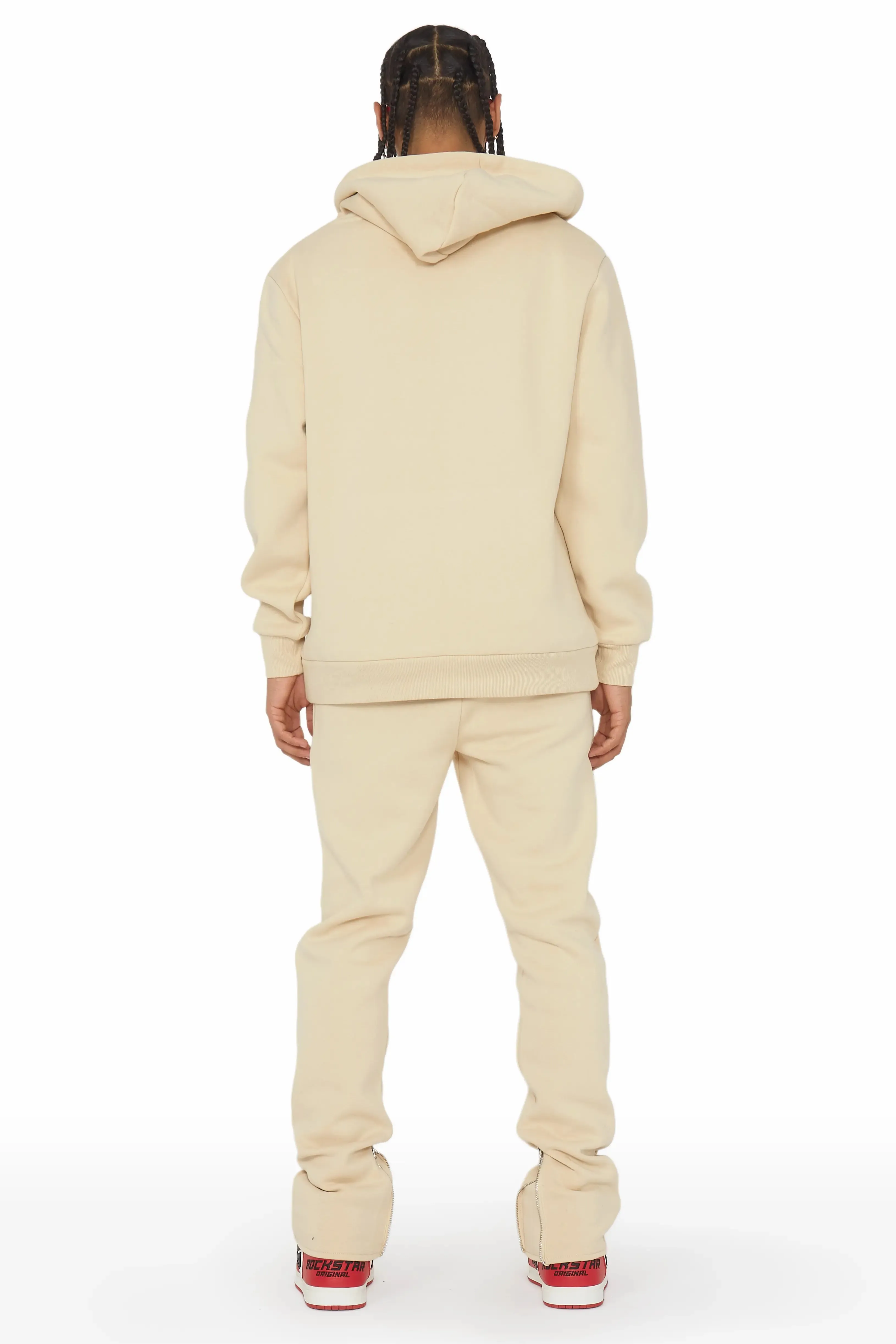 Bastien Beige Slim Fit Track Set sold by Rockstar Original product image thumbnail 4