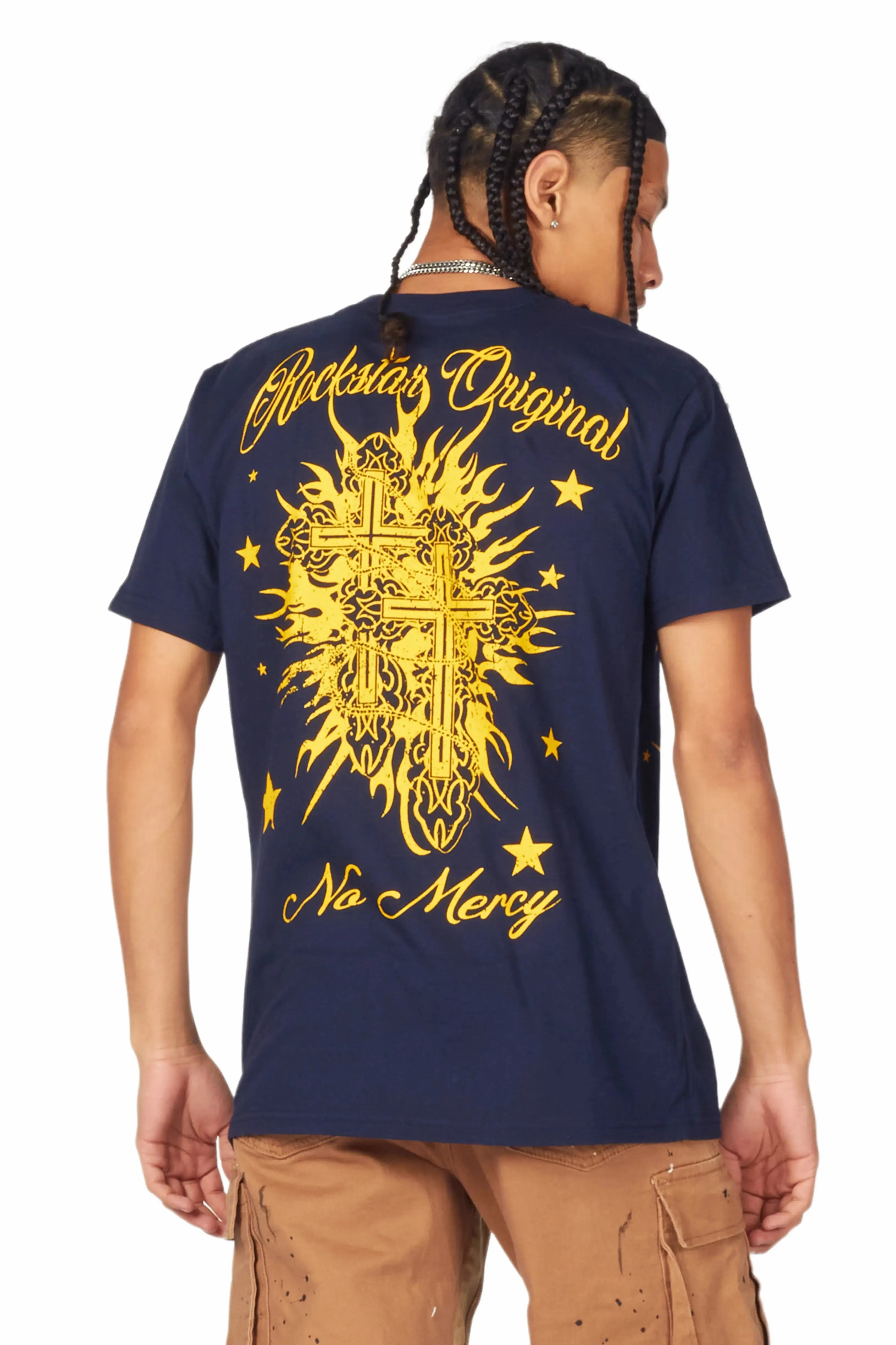 Mermaid Navy Graphic T-Shirt sold by Rockstar Original product image thumbnail 4