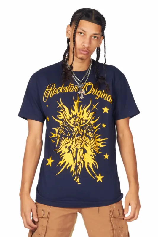 Mermaid Navy Graphic T-Shirt made by Rockstar Original
