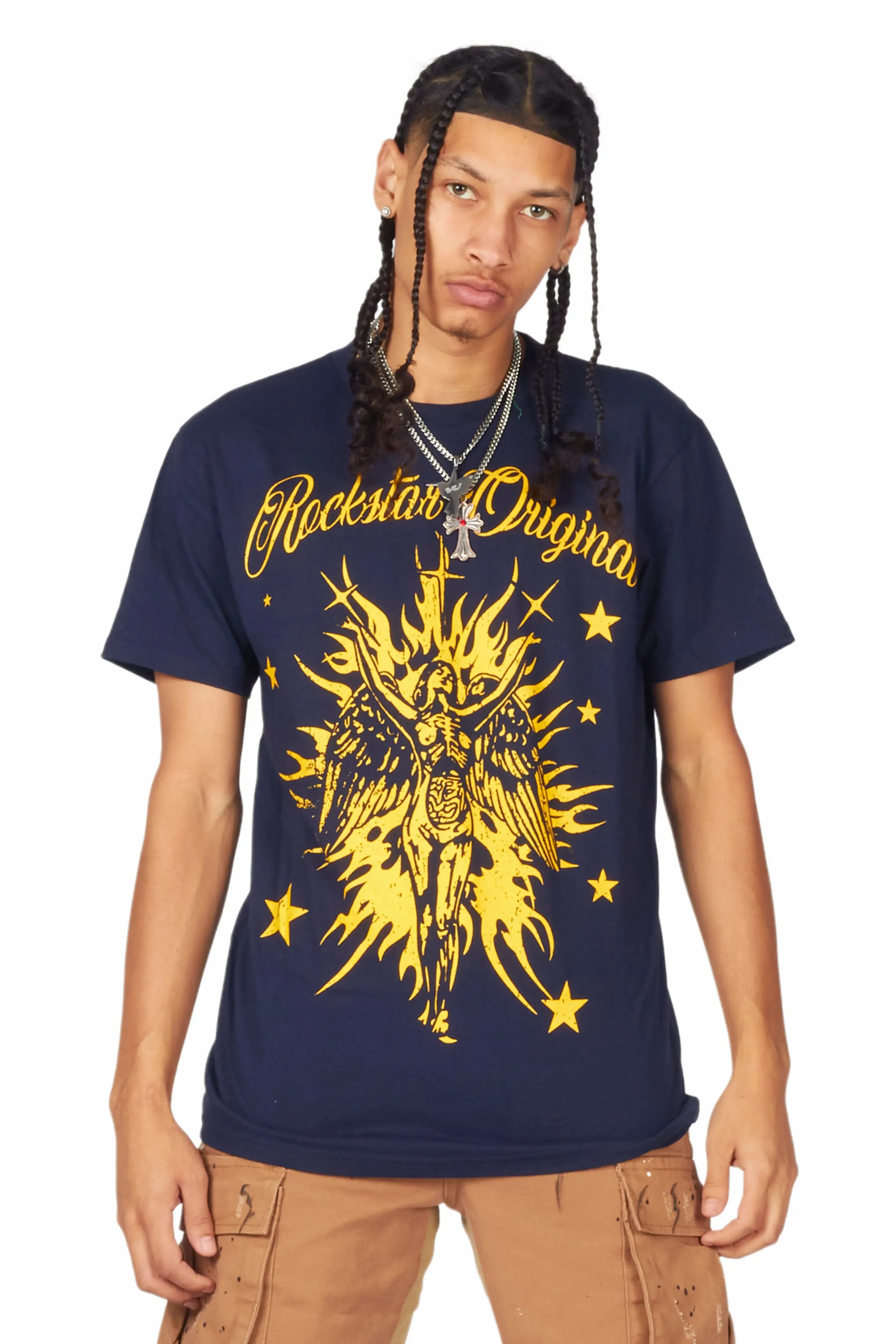 Mermaid Navy Graphic T-Shirt sold by Rockstar Original