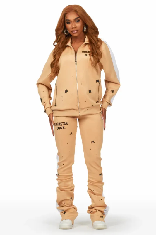Hadley Beige Tricot Super Stacked Trackset sold by Rockstar Original