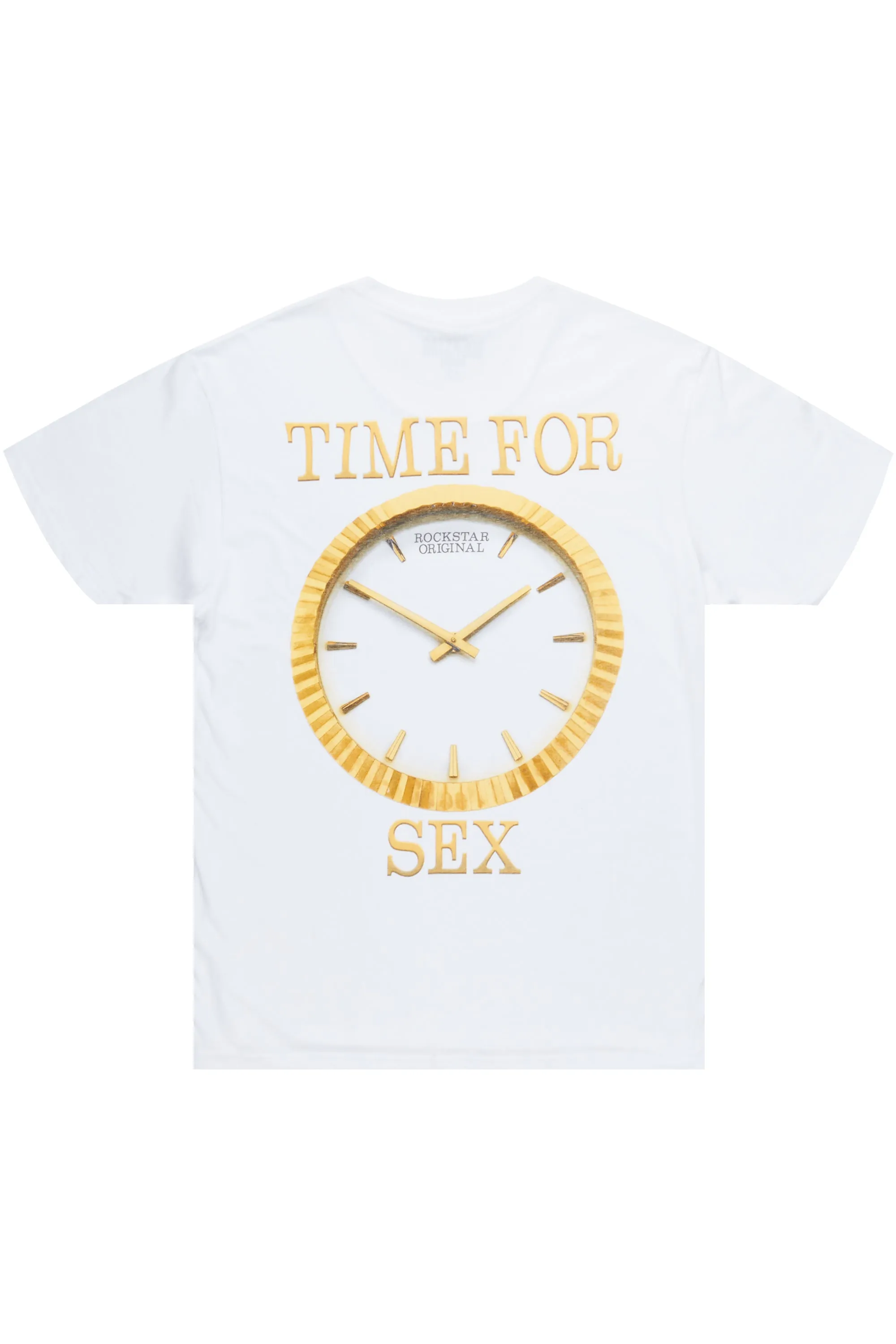 Realex White Graphic T-Shirt sold by Rockstar Original
