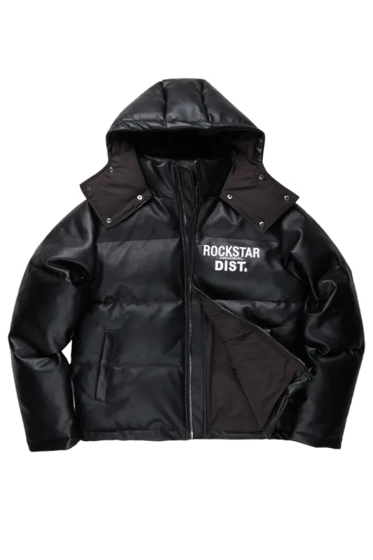 Kensen Black Puffer Jacket sold by Rockstar Original