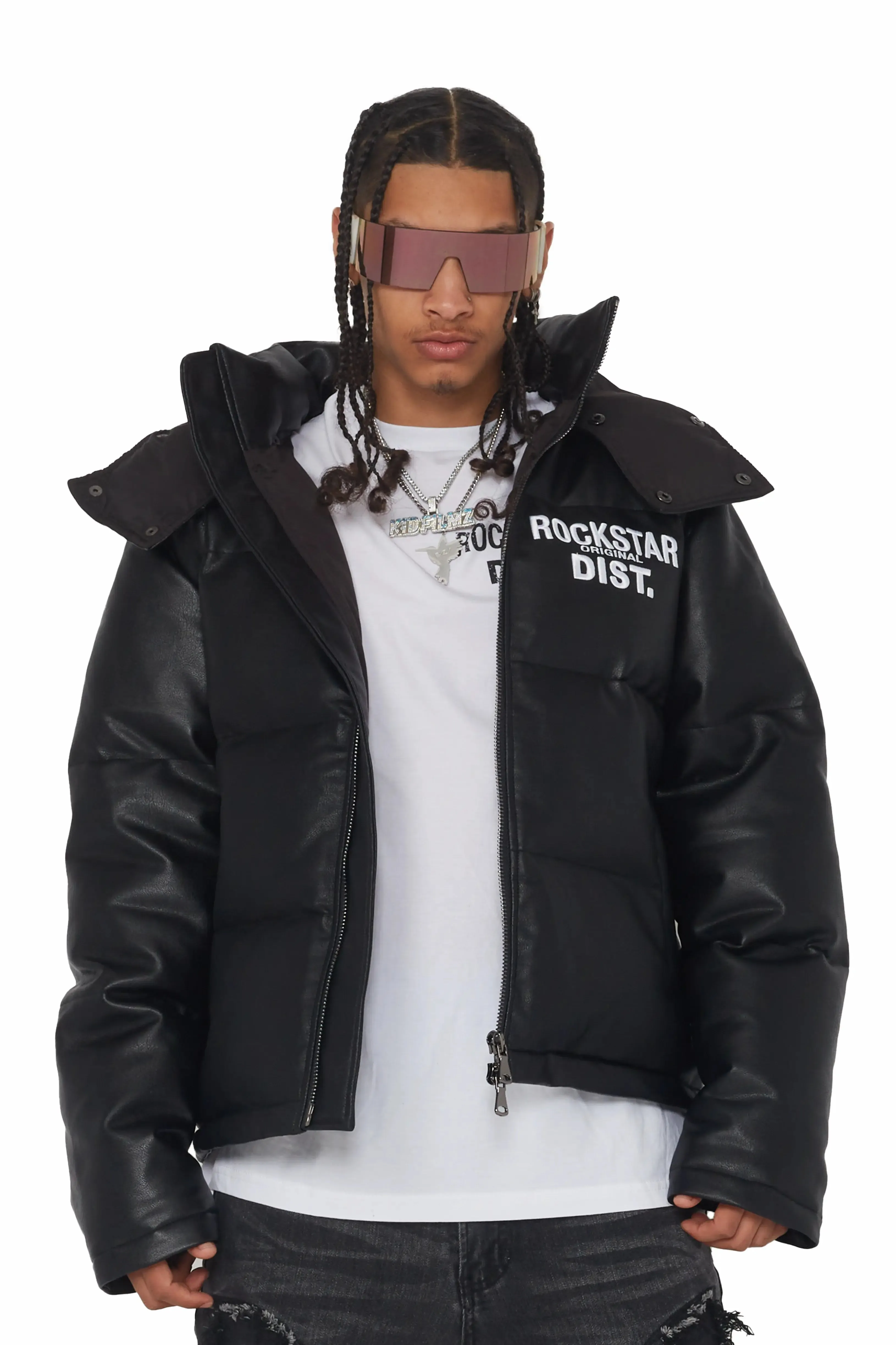 Kensen Black Puffer Jacket sold by Rockstar Original product image thumbnail 2