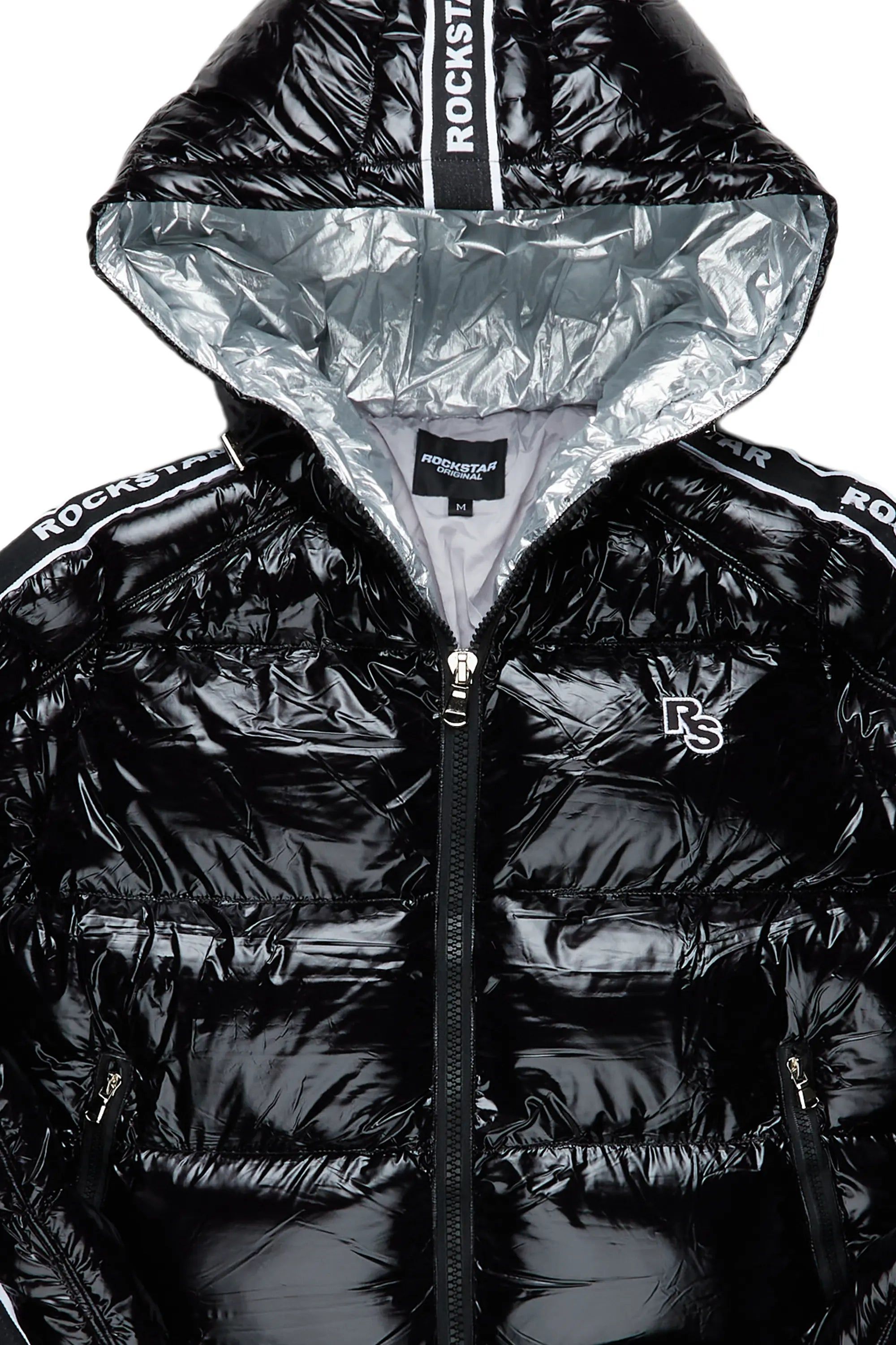 Jackey Black Puffer Jacket sold by Rockstar Original product image thumbnail 3