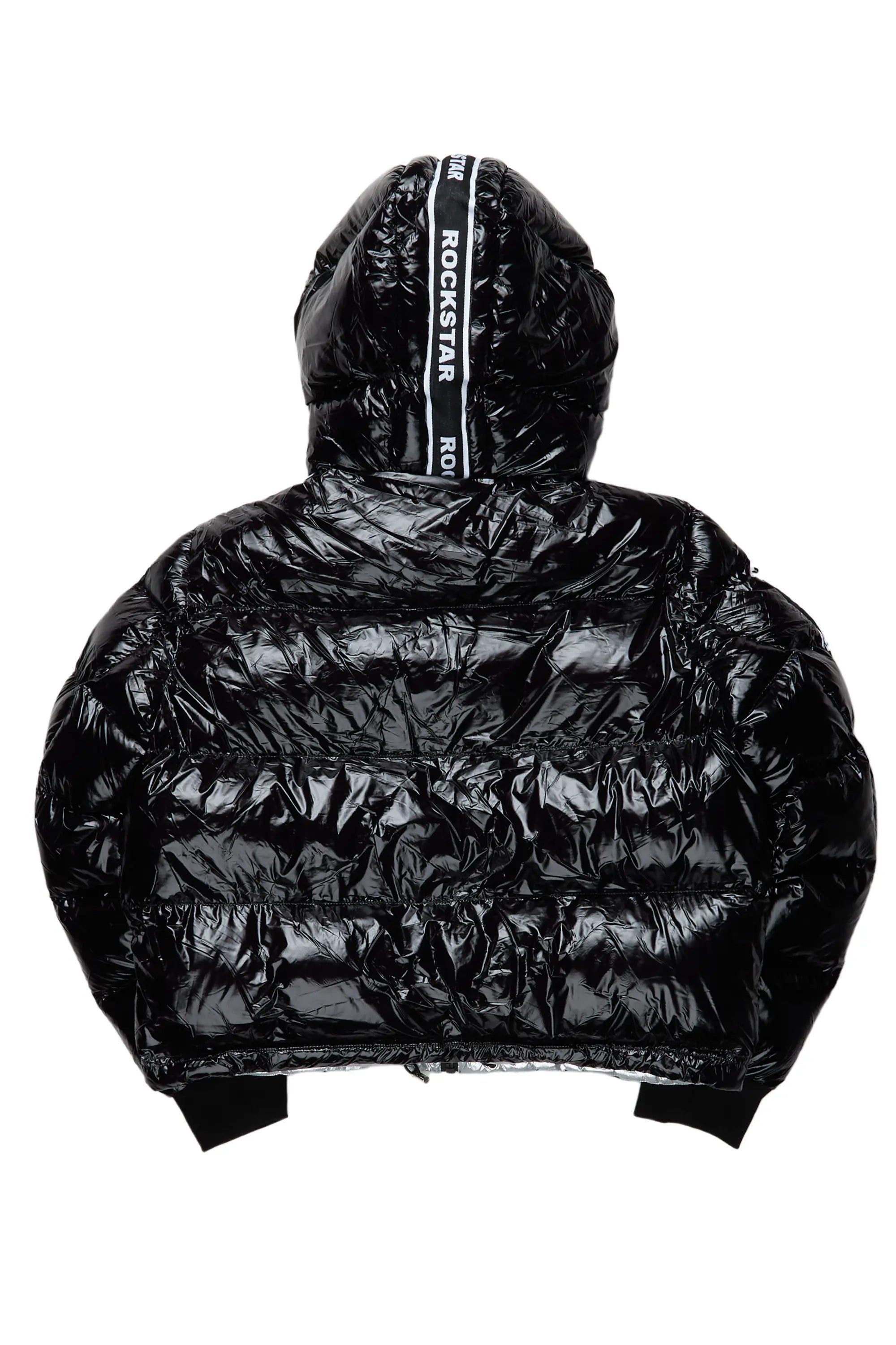 Jackey Black Puffer Jacket sold by Rockstar Original product image thumbnail 4