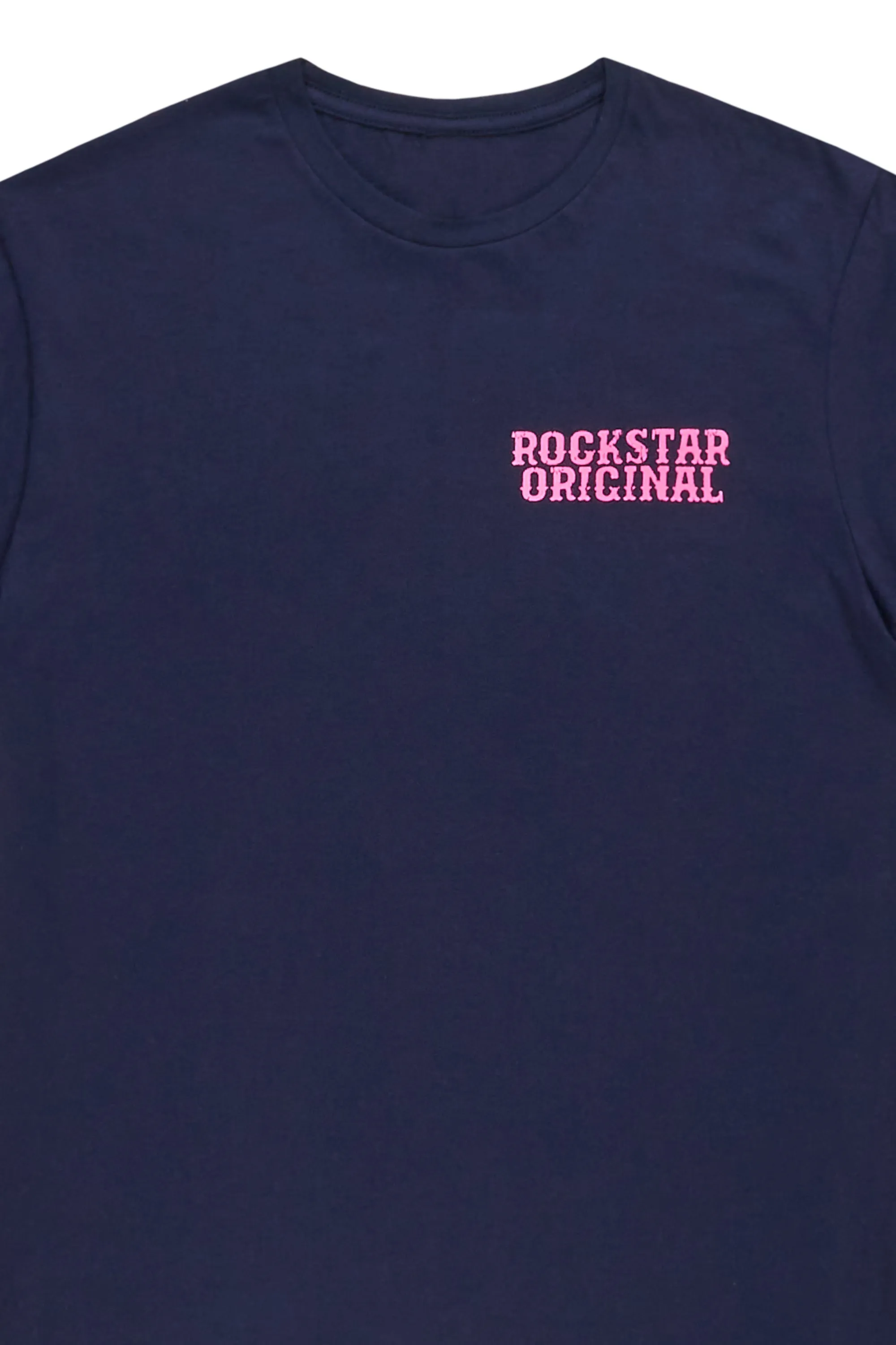 Posse Navy/ Orchid Graphic T-Shirt sold by Rockstar Original product image thumbnail 3