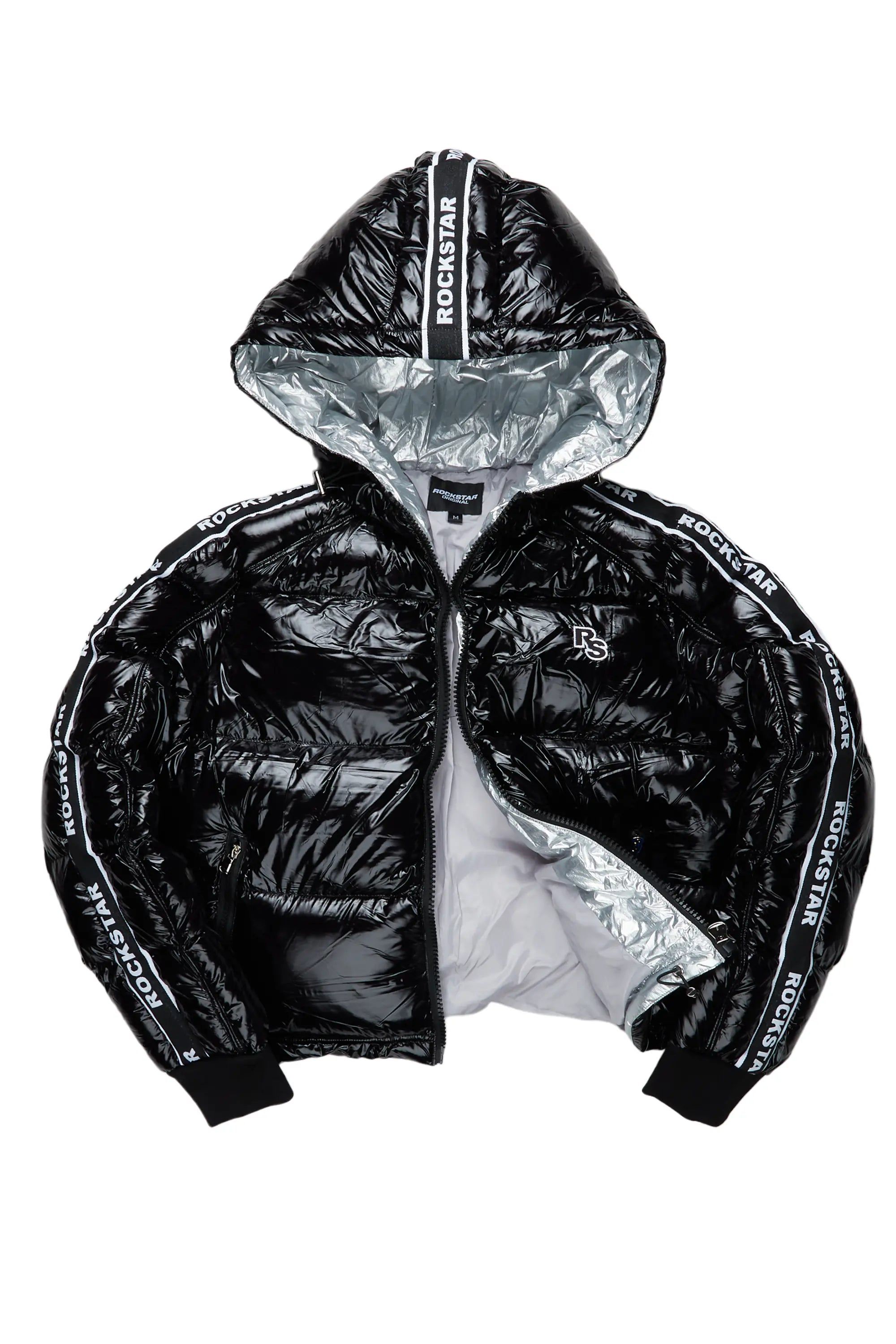 Jackey Black Puffer Jacket sold by Rockstar Original product image thumbnail 2