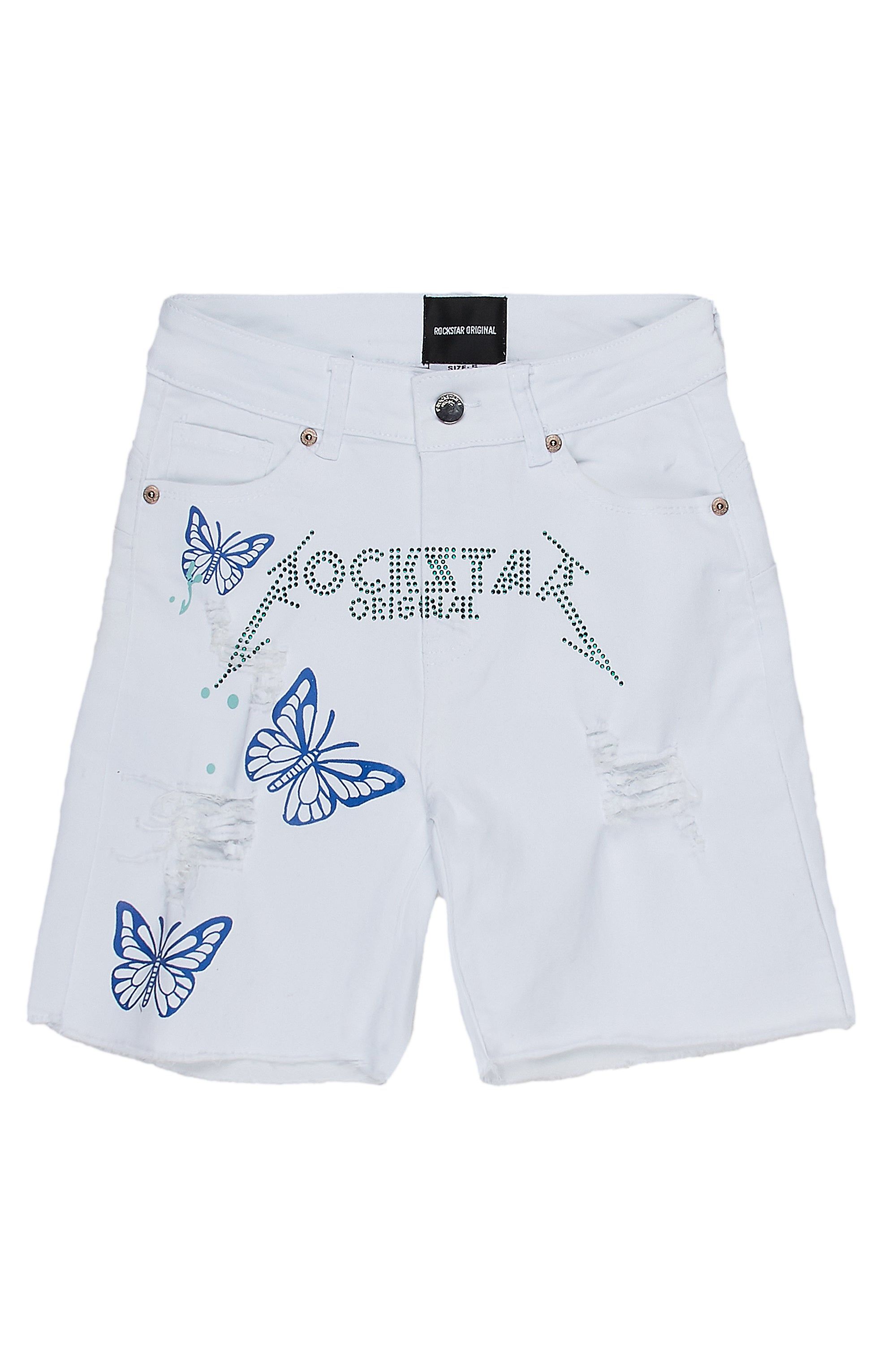 INDIE BERMUDA SHORT-WHITE sold by Rockstar Original