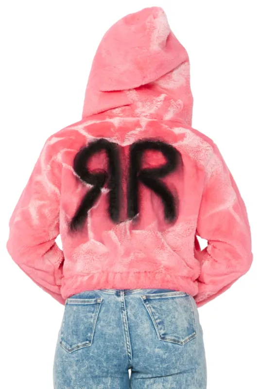Charise Pink Fur Jacket sold by Rockstar Original