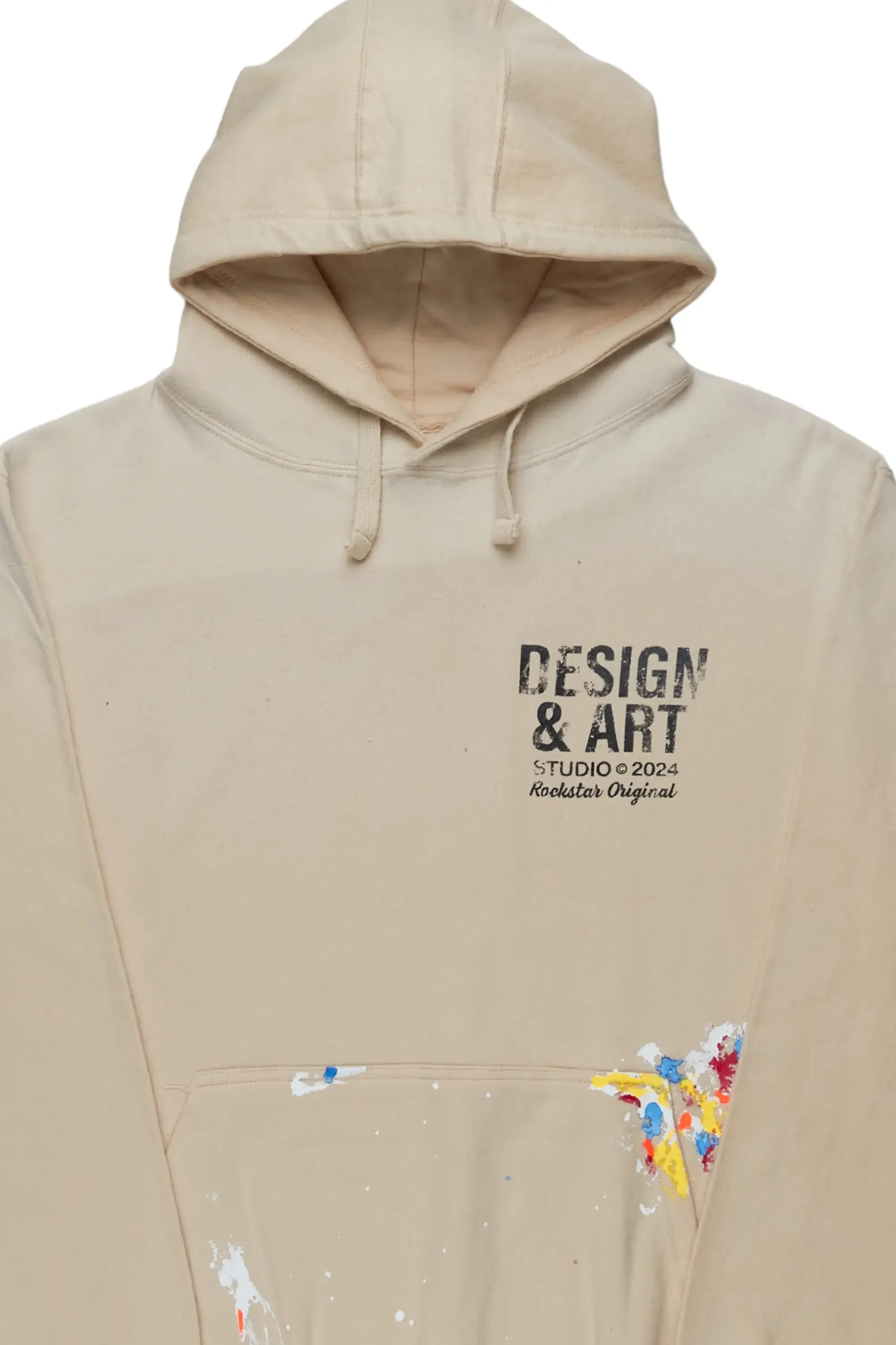Mancha Beige Graphic Hoodie sold by Rockstar Original product image thumbnail 3