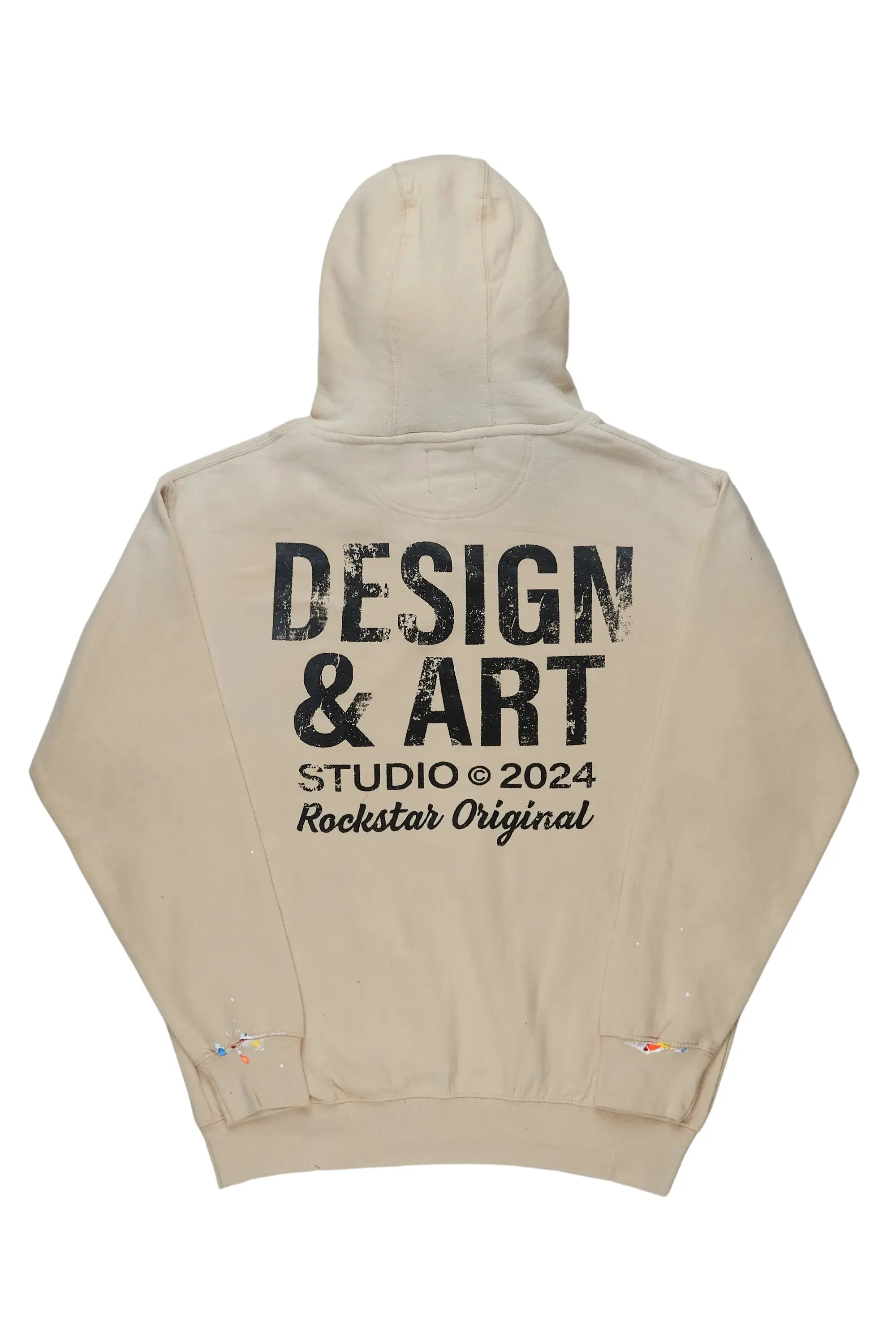 Mancha Beige Graphic Hoodie sold by Rockstar Original product image thumbnail 5