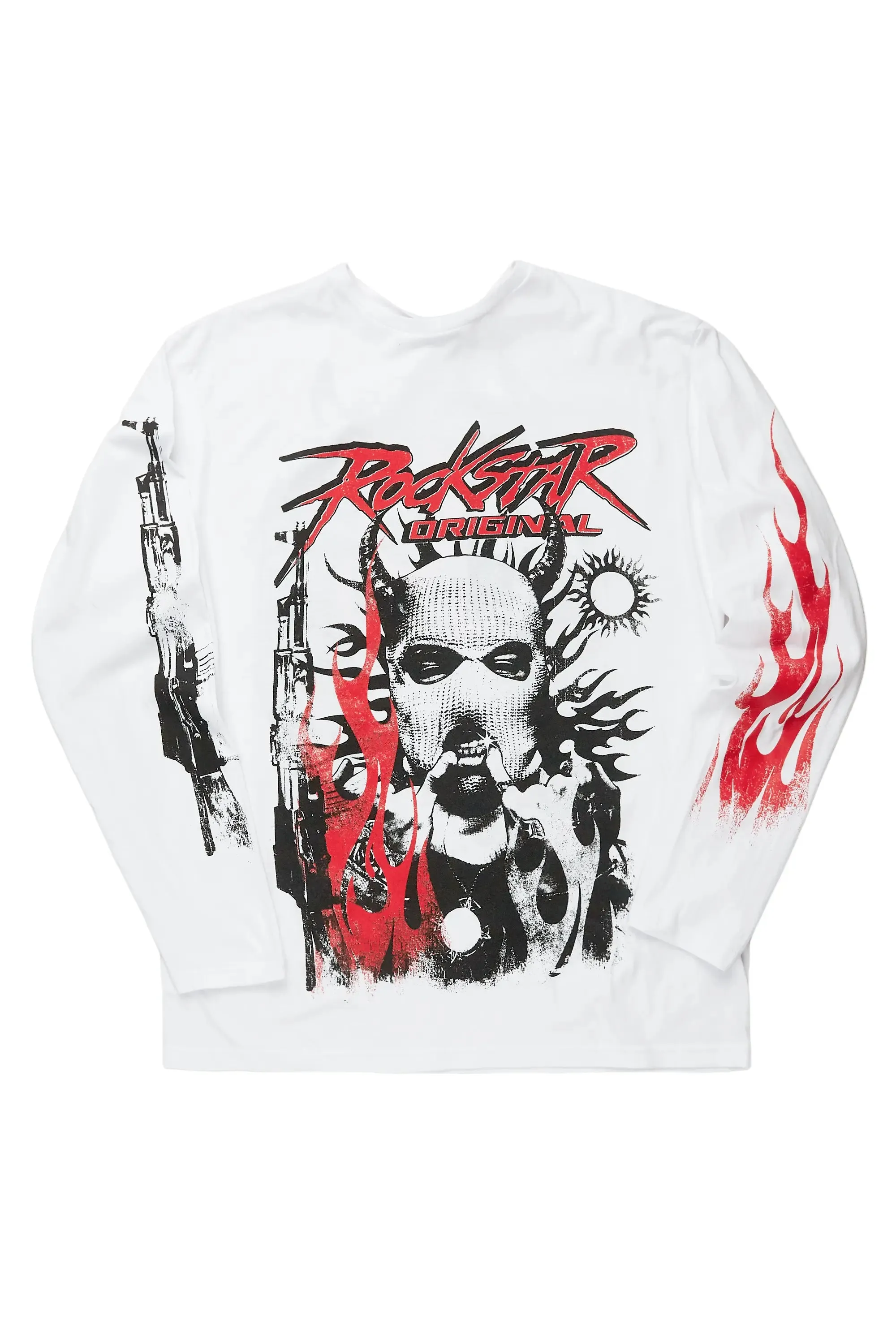 Mercy White Long Sleeve Graphic T-Shirt sold by Rockstar Original product image thumbnail 2
