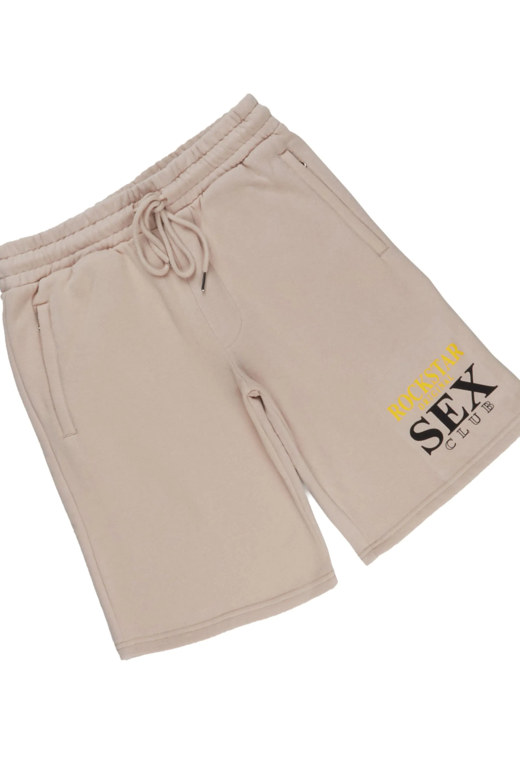 Yellakat Taupe Hoodie Short Set sold by Rockstar Original product image thumbnail 4