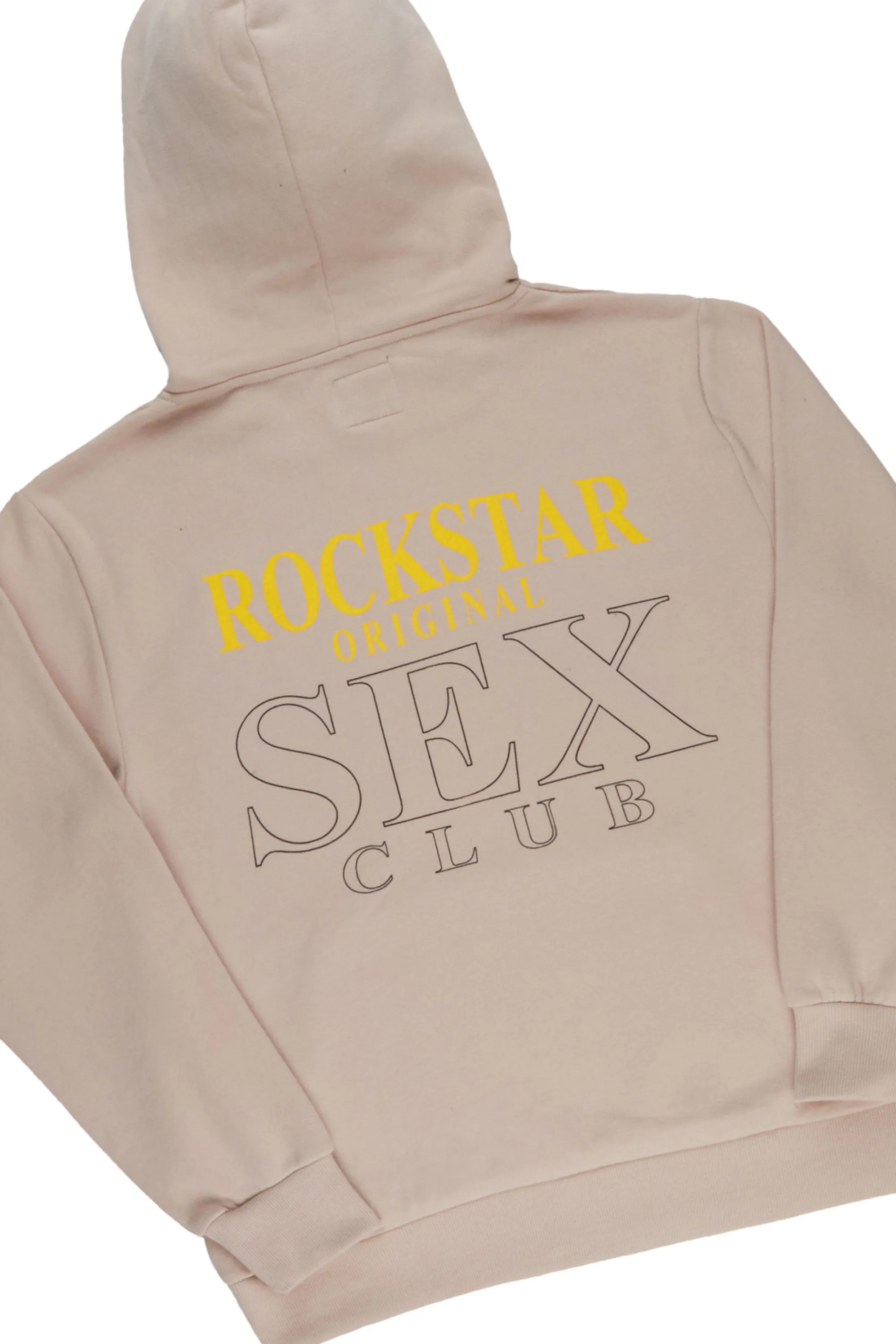Yellakat Taupe Hoodie Short Set sold by Rockstar Original product image thumbnail 3