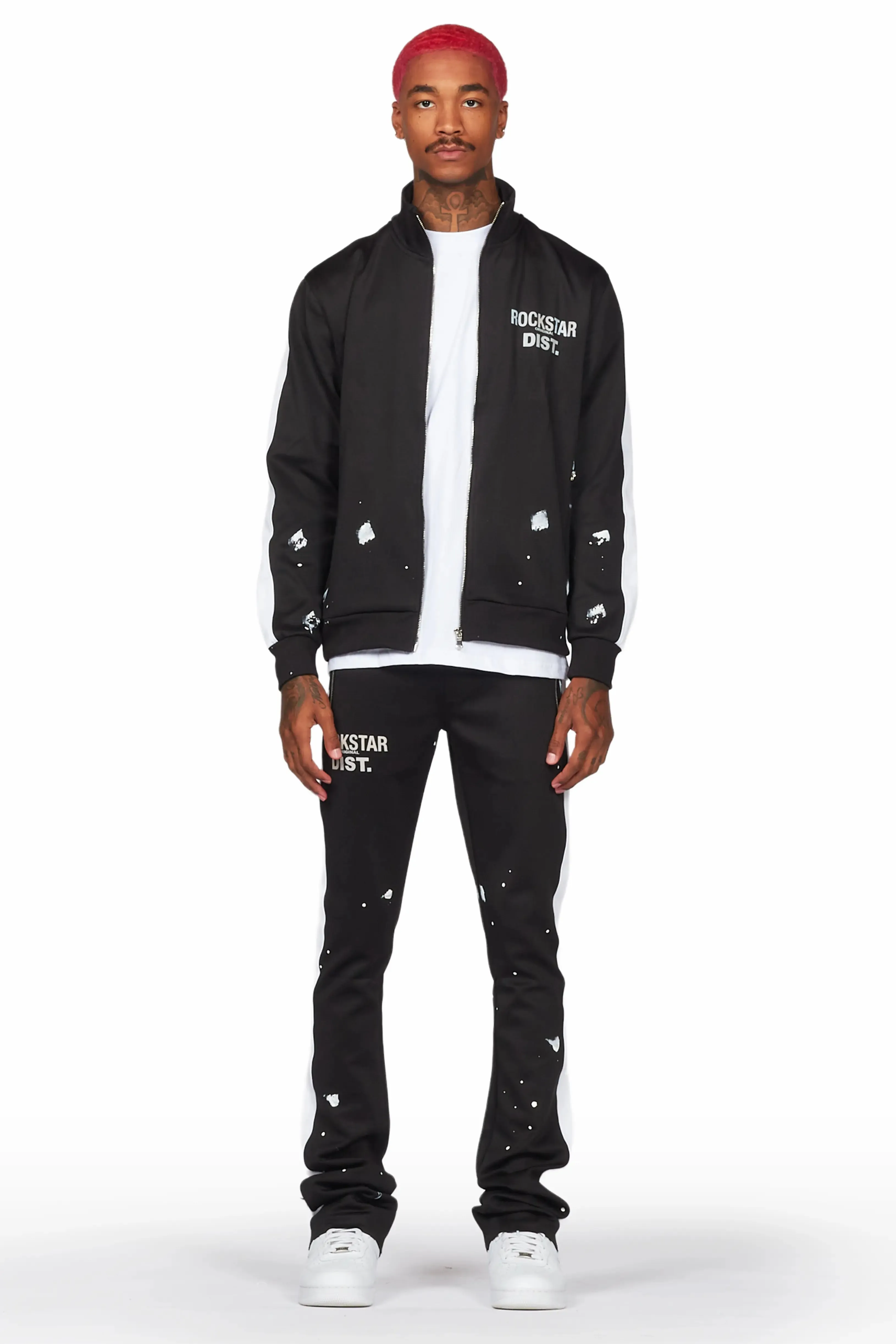 Raffer Black Super Stacked Tricot Track Set sold by Rockstar Original