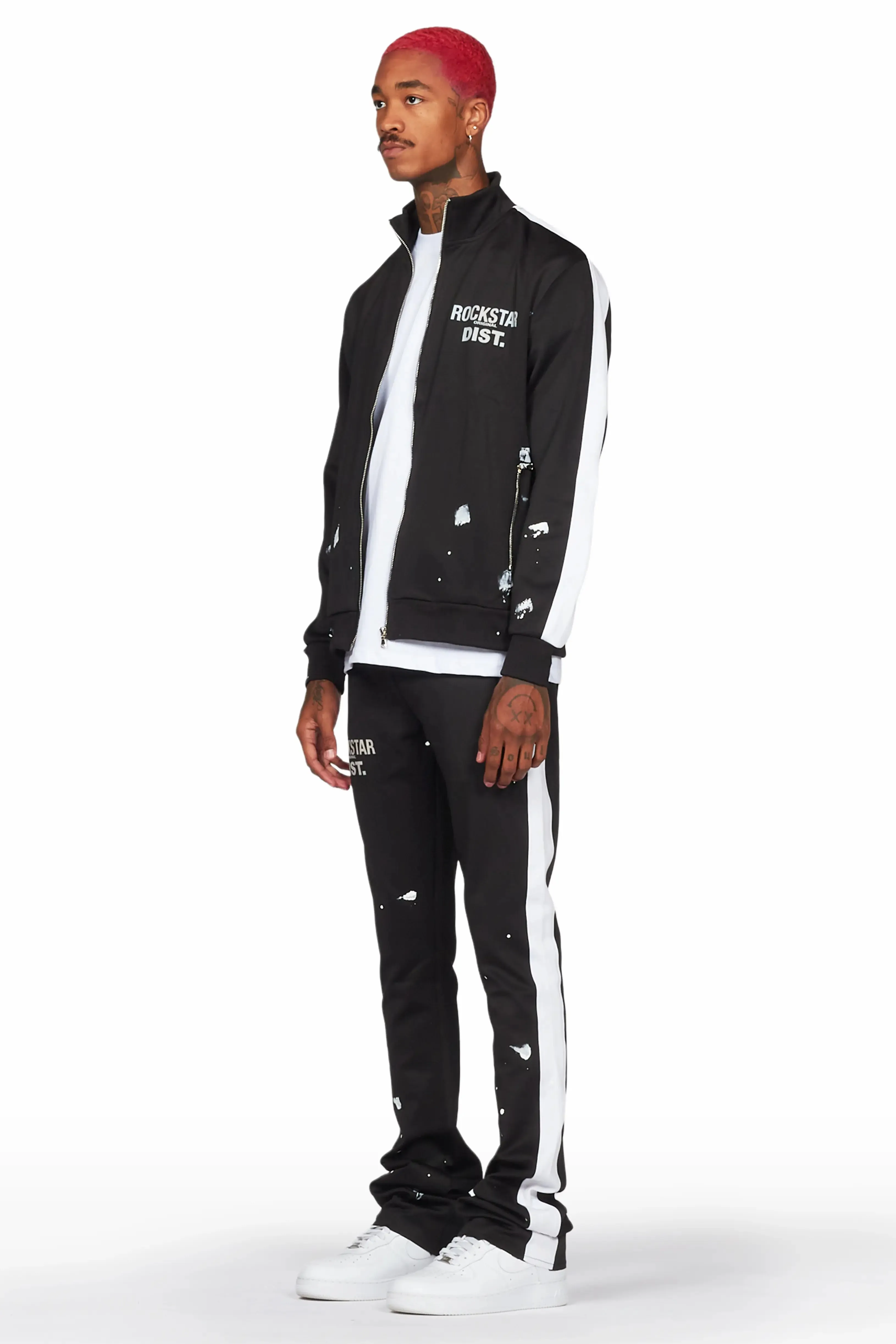 Raffer Black Super Stacked Tricot Track Set sold by Rockstar Original product image thumbnail 3