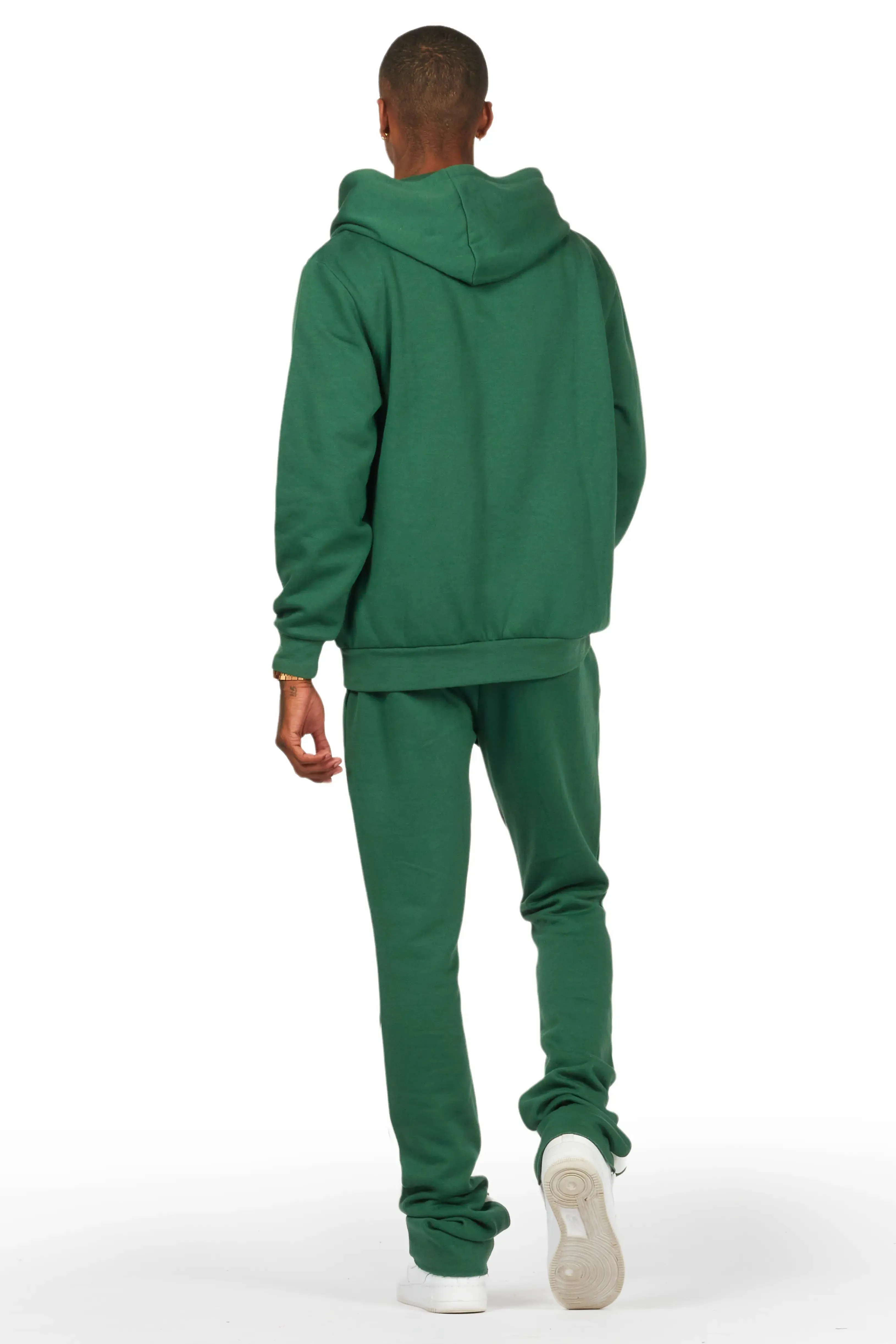 Jaco Green Hoodie Stacked Flare Pant Track Set sold by Rockstar Original product image thumbnail 4