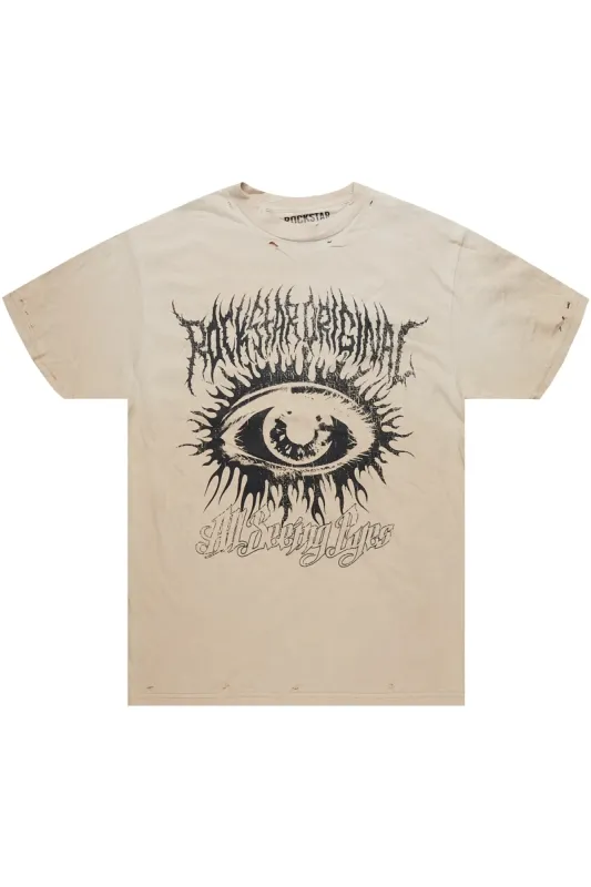 Cion Beige Oversized T-Shirt sold by Rockstar Original