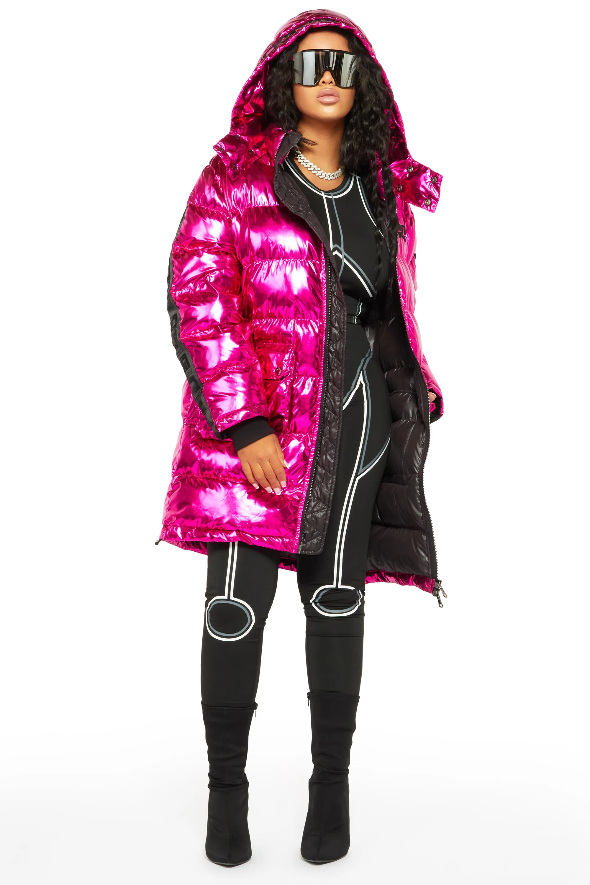 Nikita Pink Long Puffer Jacket | Parallel