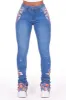 Khalia Med. Wash Painted Super Stacked Jean sold by Rockstar Original