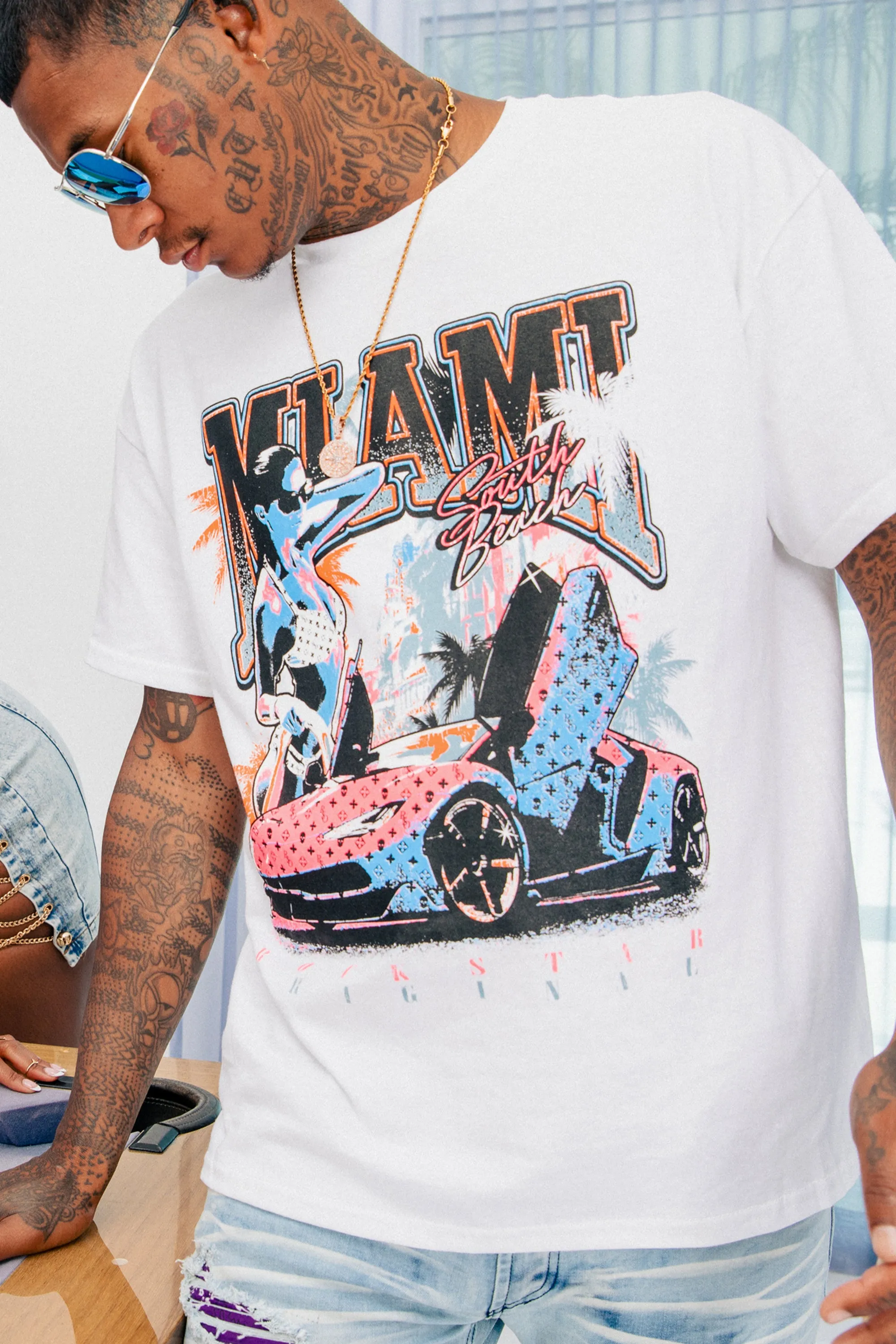 Drexell Graphic T-Shirt-White sold by Rockstar Original product image thumbnail 2