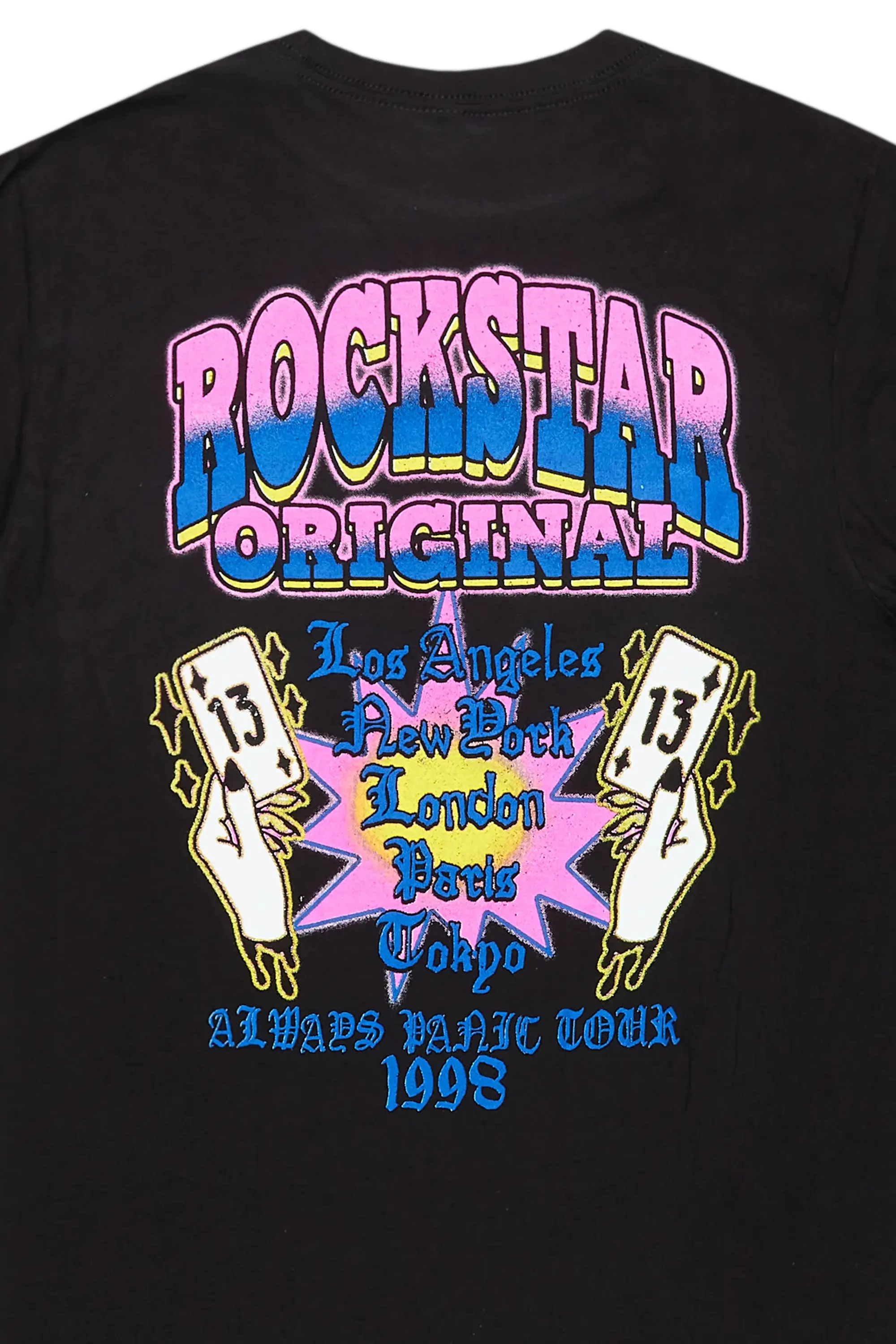 Switchin Black Graphic T-Shirt sold by Rockstar Original product image thumbnail 4