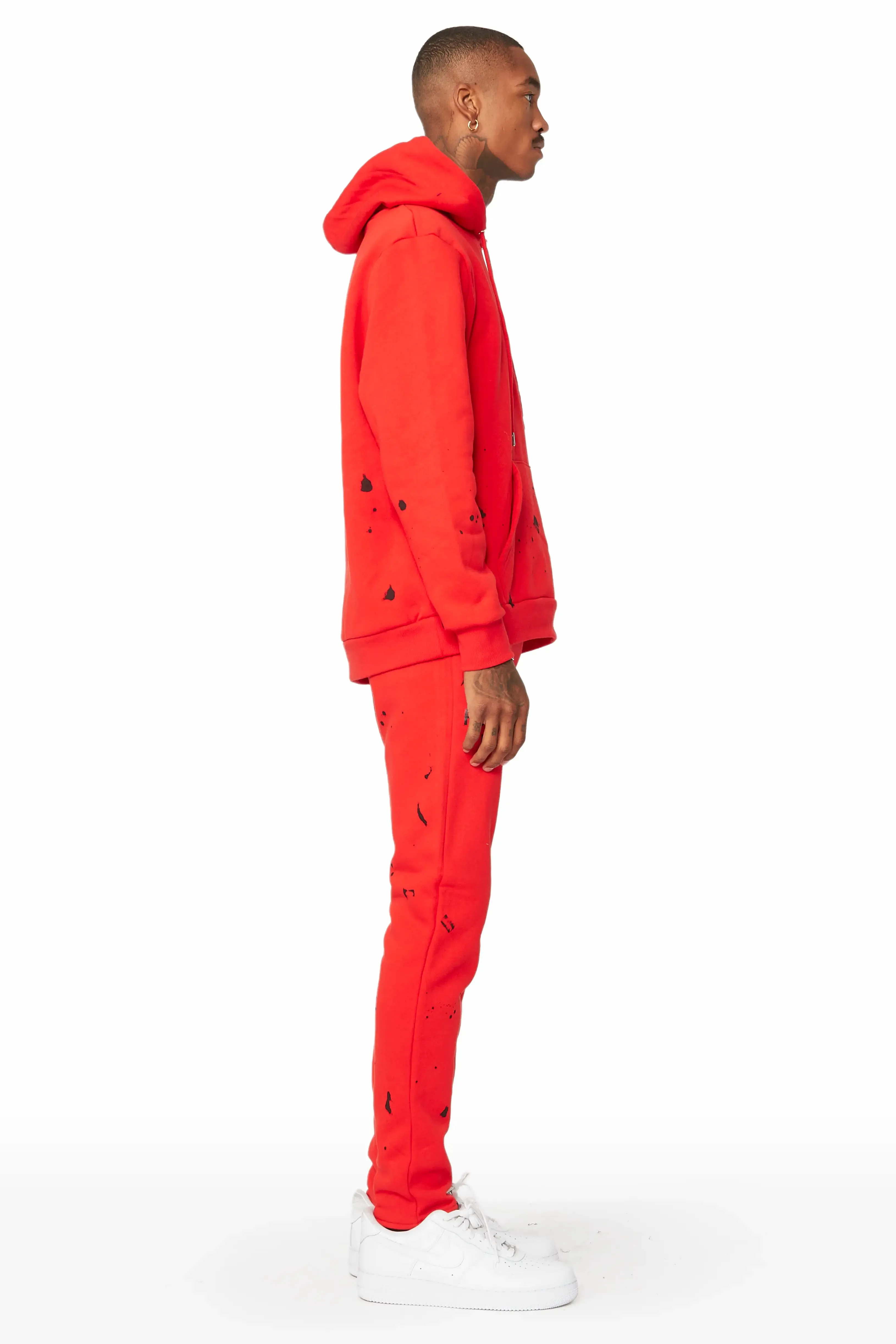 Raffer Red Slim Fit Track Set sold by Rockstar Original product image thumbnail 4