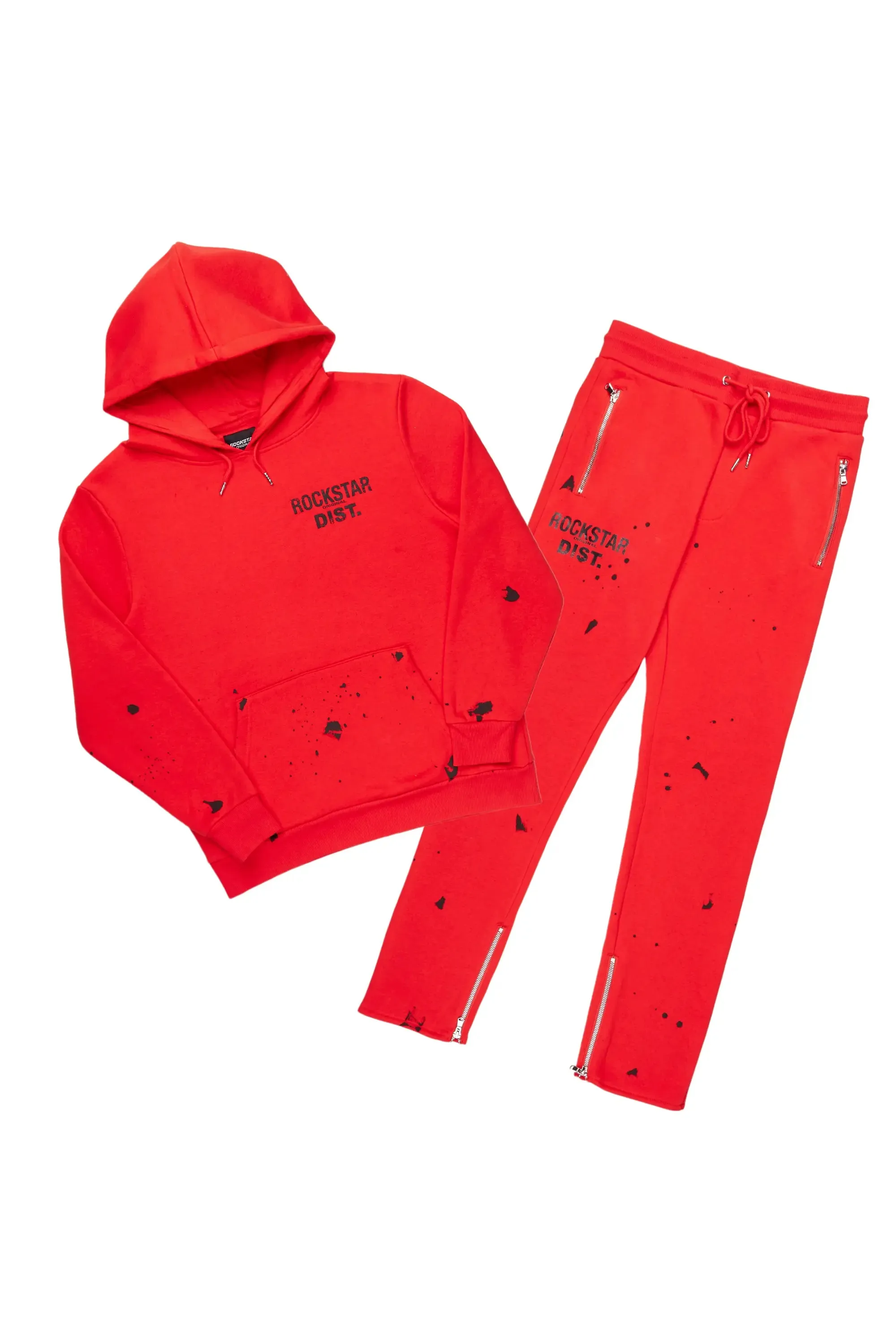 Raffer Red Slim Fit Track Set sold by Rockstar Original product image thumbnail 2