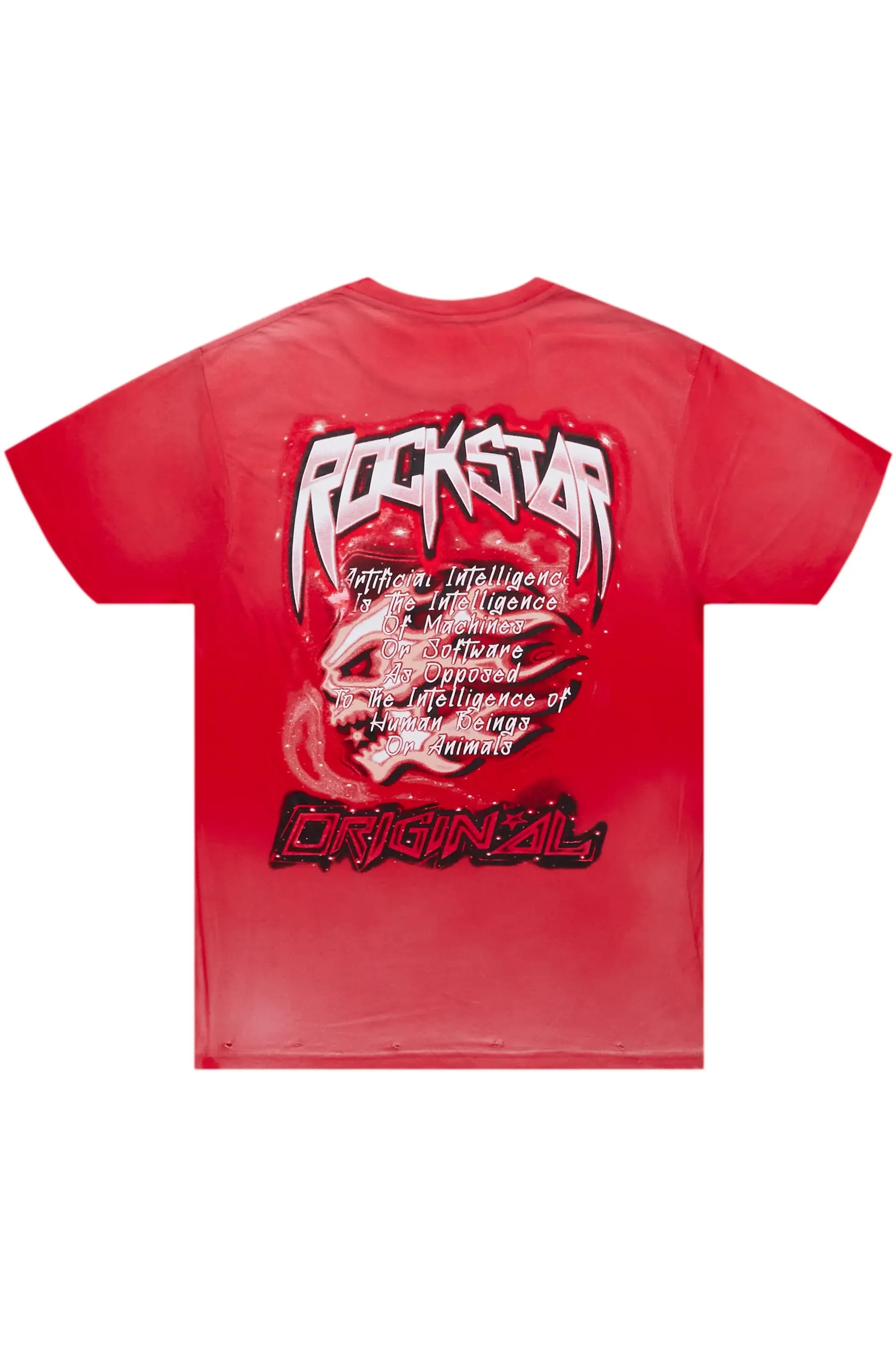 Ganen Red Graphic T-Shirt sold by Rockstar Original product image thumbnail 2