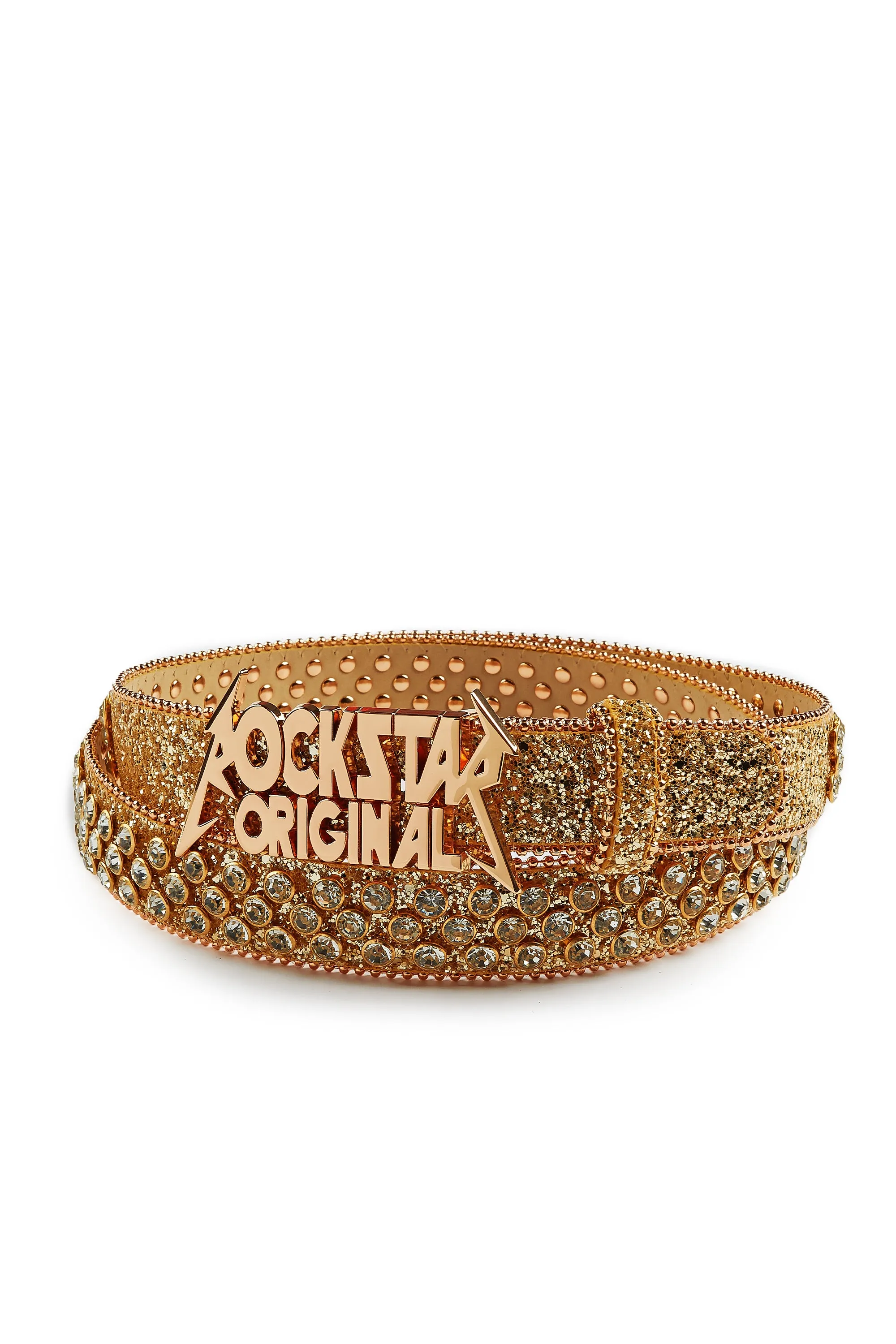 Silas Rockstar Logo Belt-Gold sold by Rockstar Original