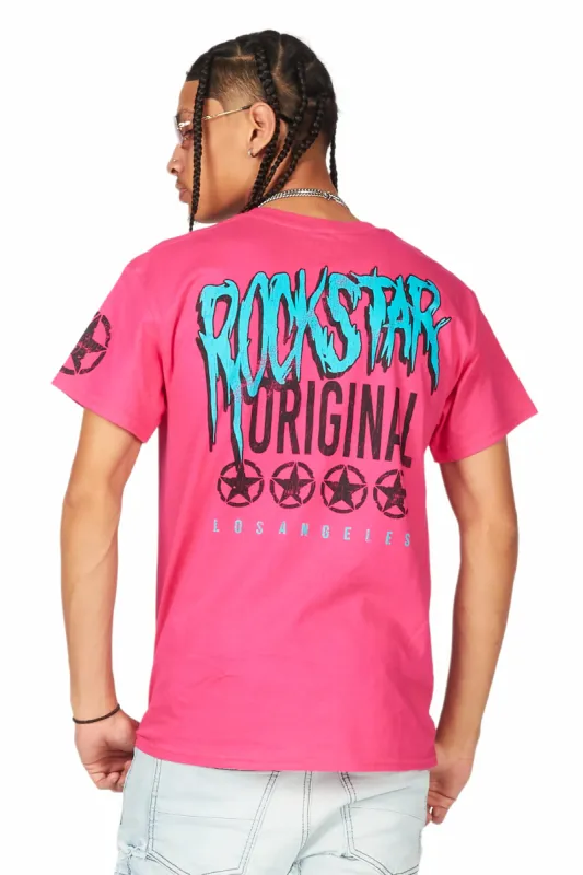 Wizzurd Fuchsia Graphic T-Shirt sold by Rockstar Original