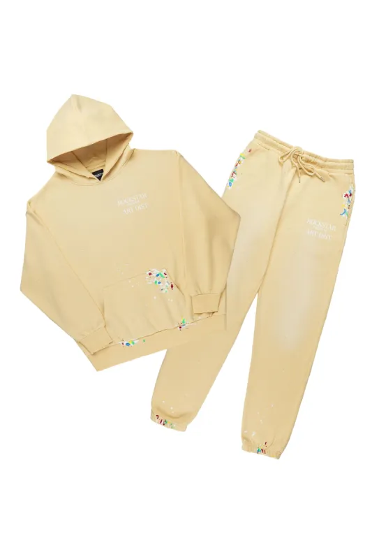 Rockstar Art Dist. Yellow Graphic Hoodie Track Set sold by Rockstar Original
