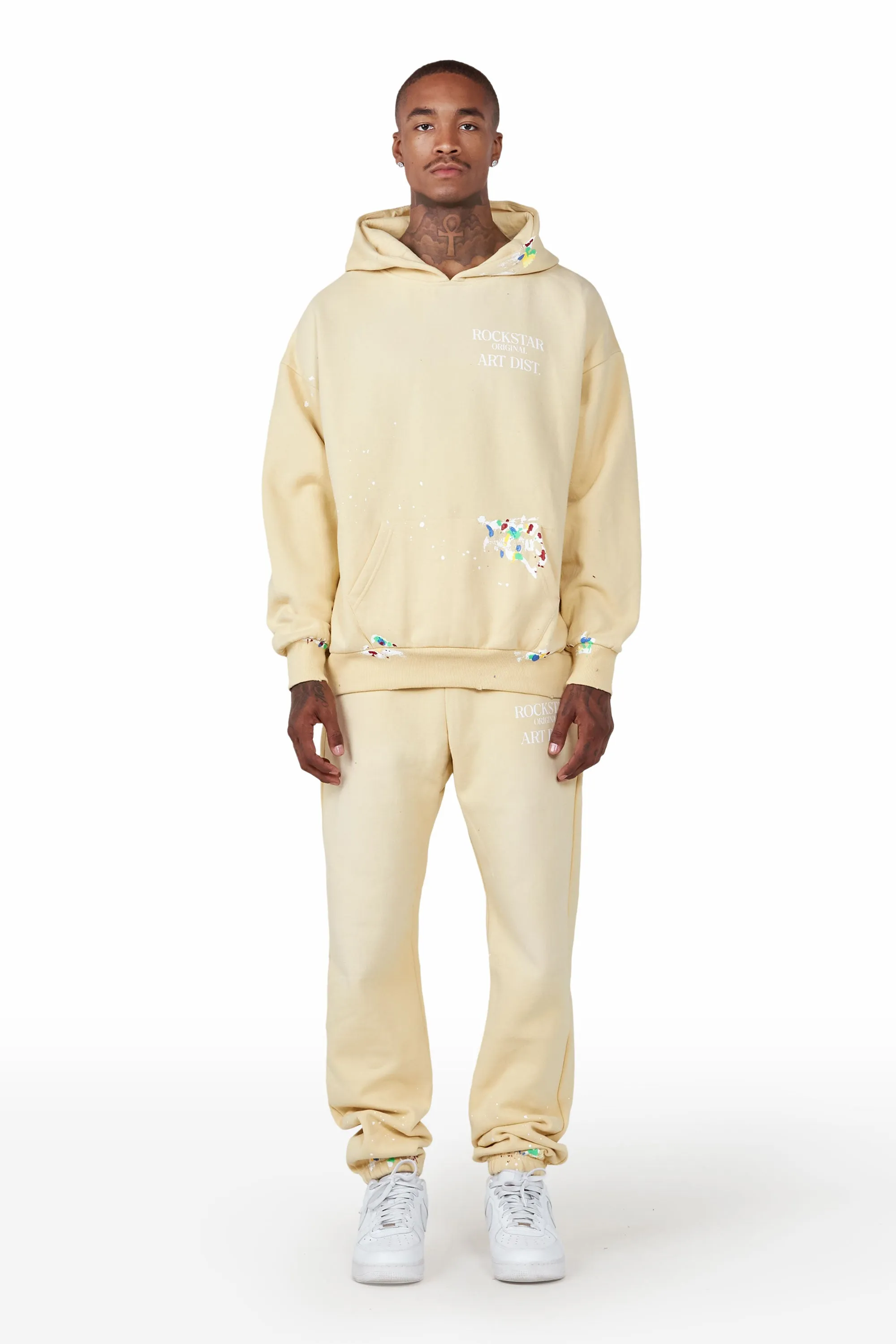 Rockstar Art Dist. Yellow Graphic Hoodie Track Set sold by Rockstar Original product image thumbnail 2