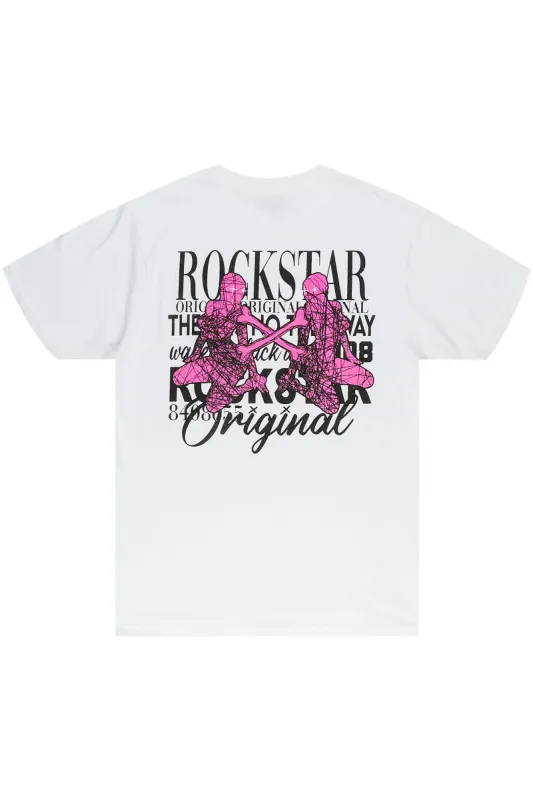 Cylens White Graphic T-Shirt sold by Rockstar Original