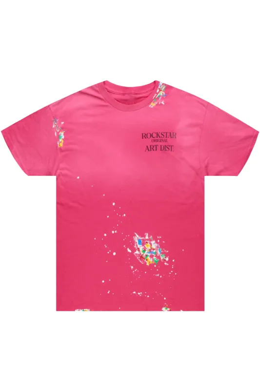 Palmer Neon Fuchsia Graphic T-Shirt sold by Rockstar Original