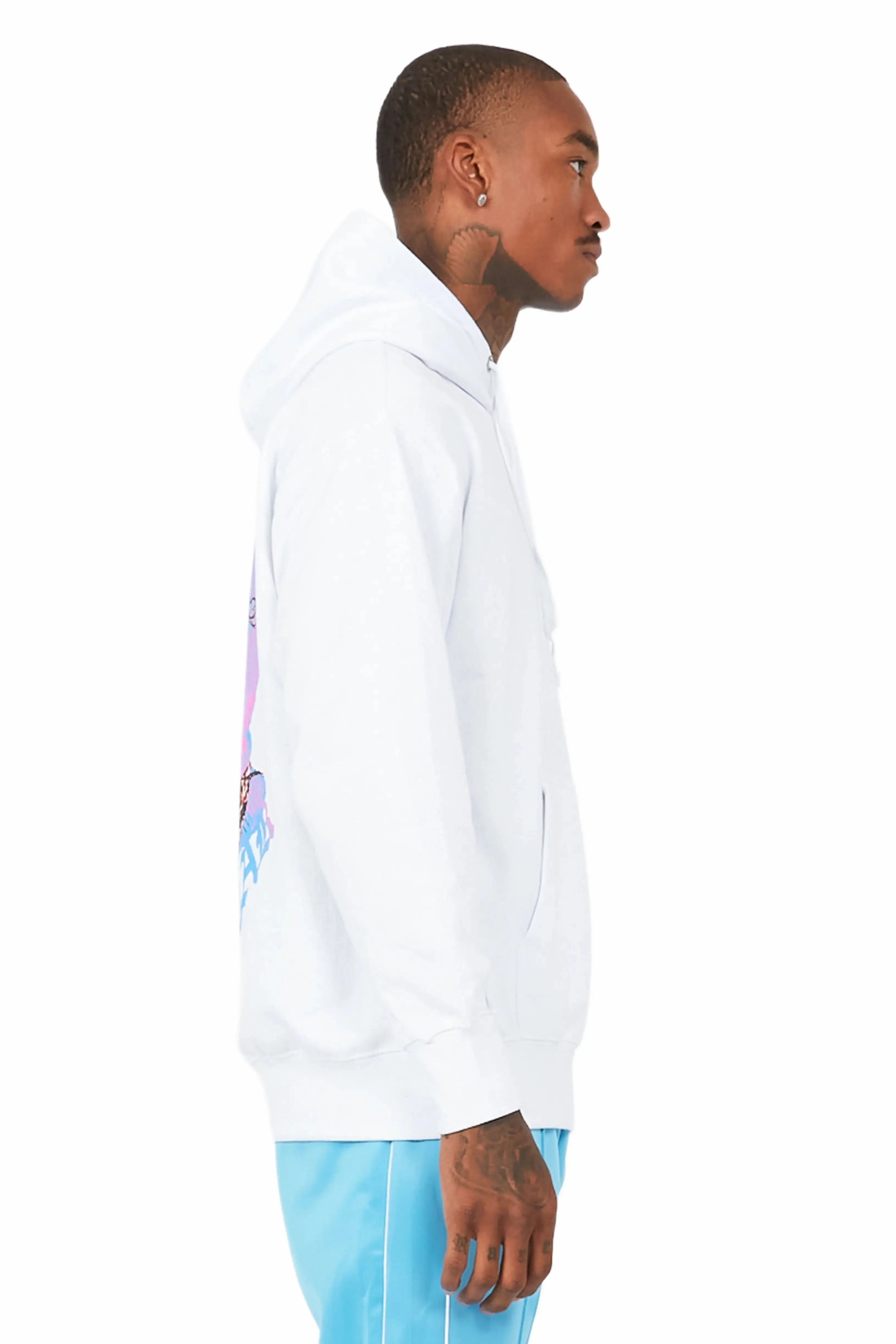 Murdra Graphic White/Blue Hoodie sold by Rockstar Original product image thumbnail 5
