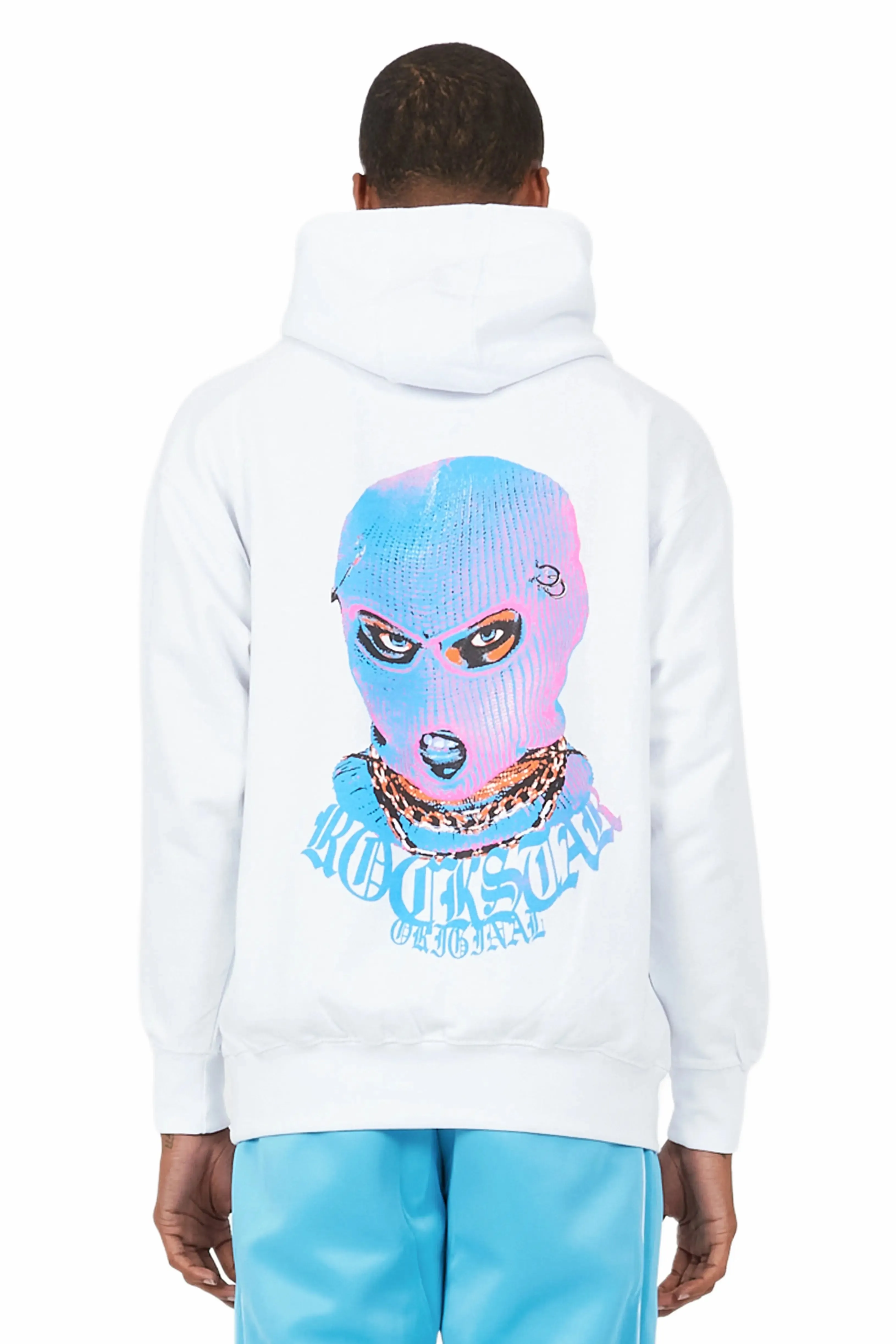 Murdra Graphic White/Blue Hoodie sold by Rockstar Original