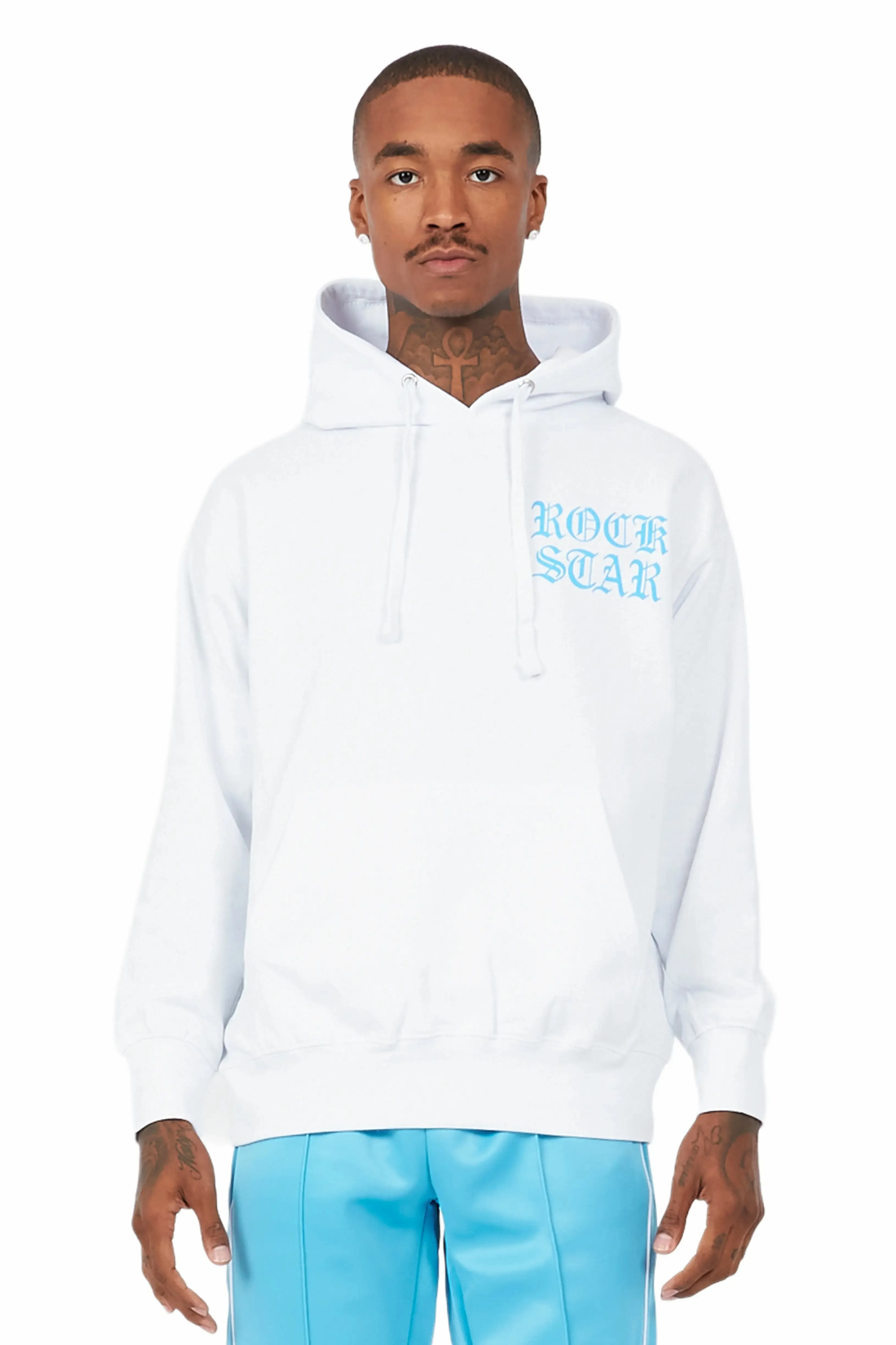 Murdra Graphic White/Blue Hoodie sold by Rockstar Original product image thumbnail 4