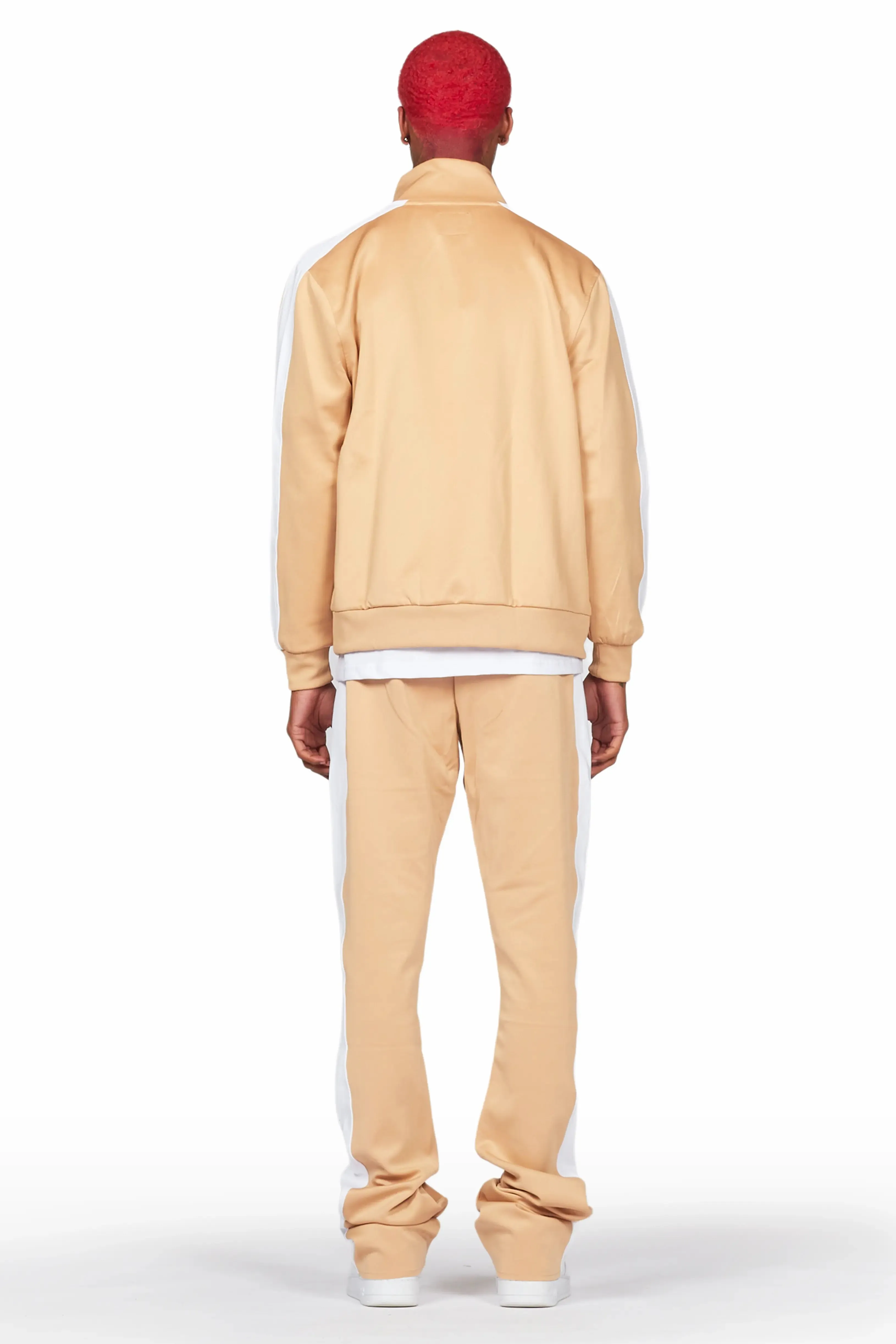 Raffer Beige Super Stacked Tricot Track Set sold by Rockstar Original product image thumbnail 5