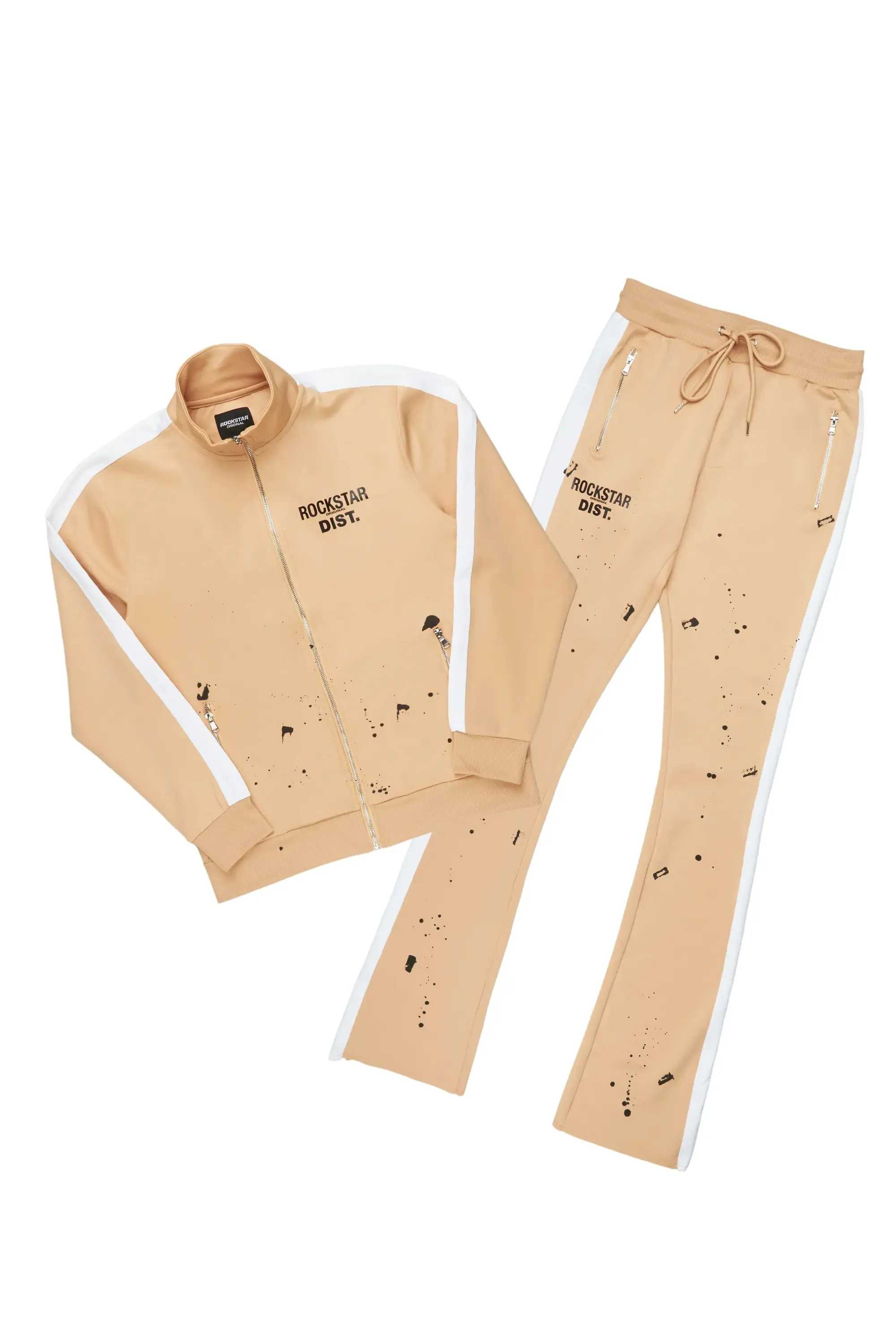 Raffer Beige Super Stacked Tricot Track Set sold by Rockstar Original product image thumbnail 2