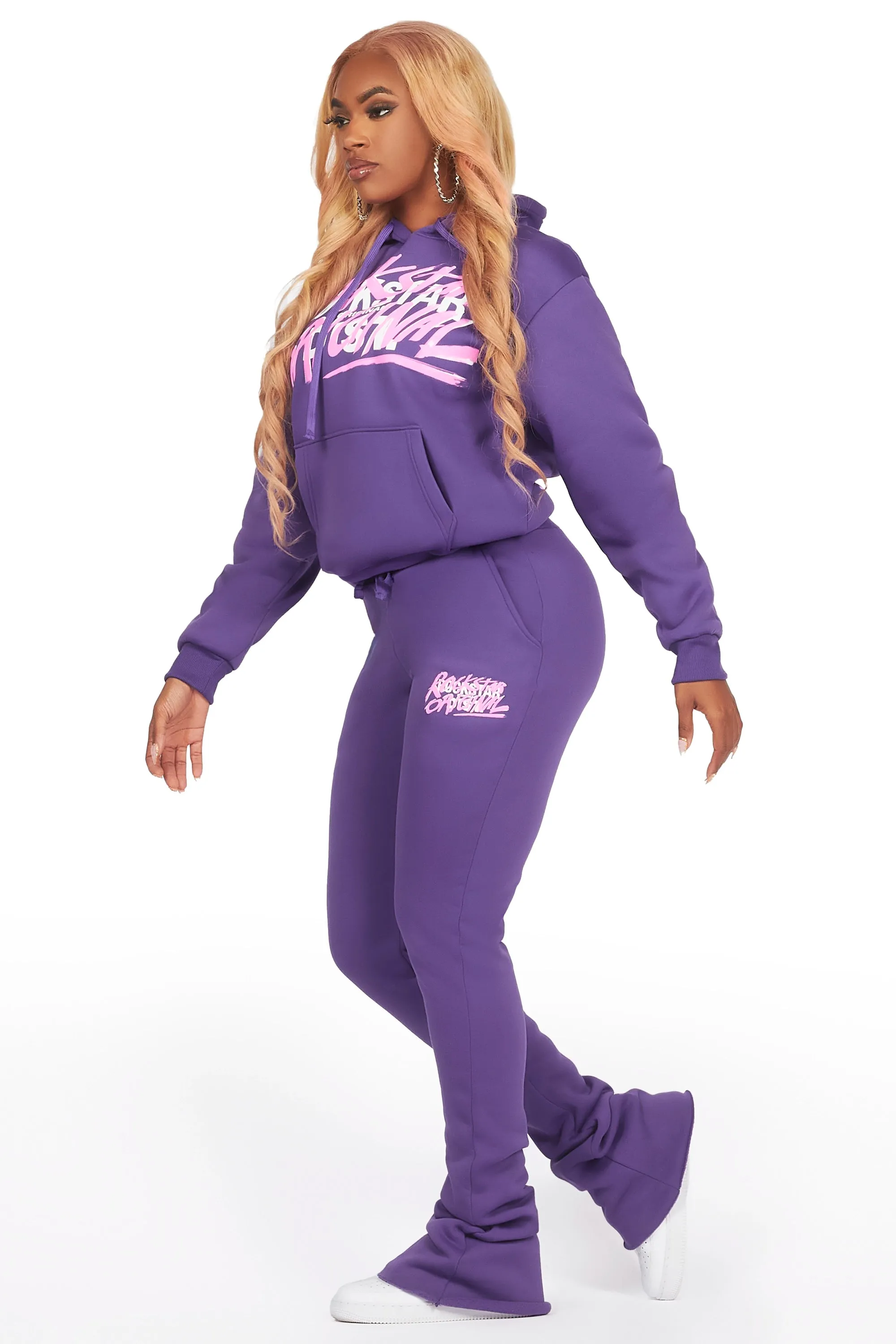 Jamila Purple Super Stacked Trackset sold by Rockstar Original product image thumbnail 4