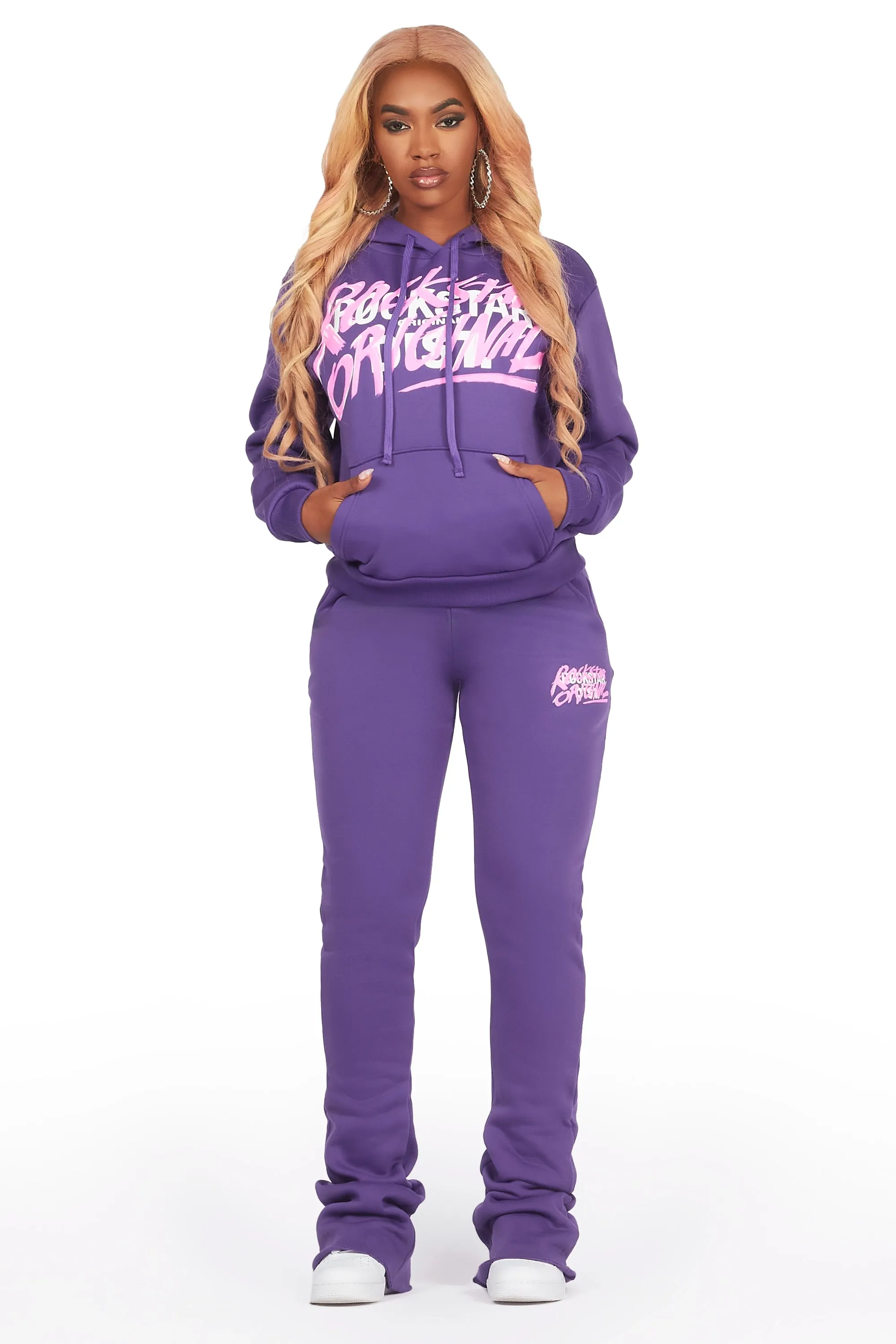 Jamila Purple Super Stacked Trackset sold by Rockstar Original product image thumbnail 2